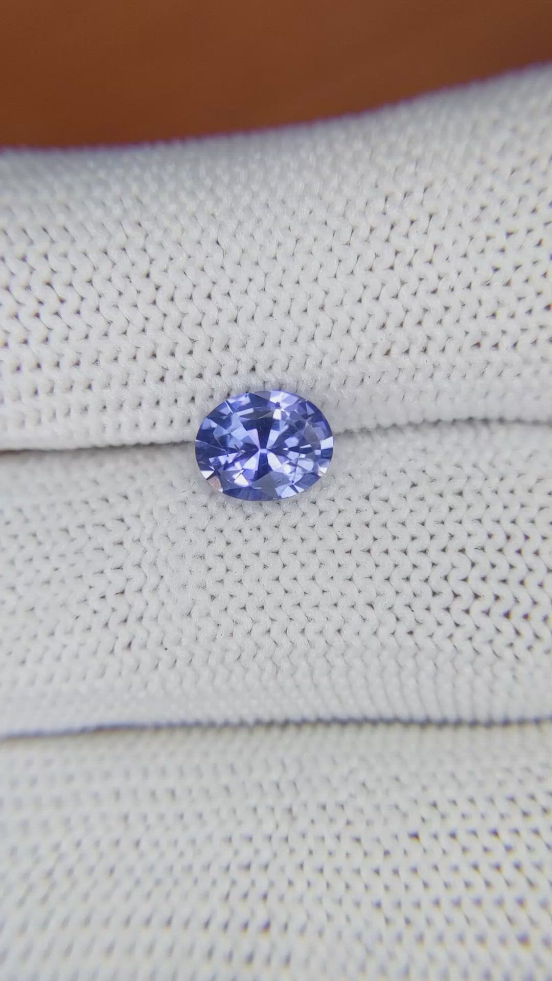 1.24 Ct. Violet Sapphire from Ceylon (Sri Lanka) Size Video