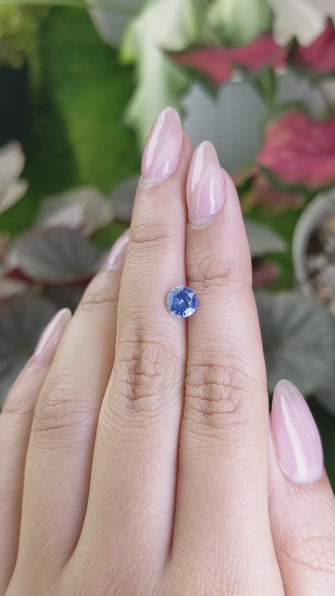 1.07 Ct. Blue Sapphire from Ceylon (Sri Lanka) Size Video