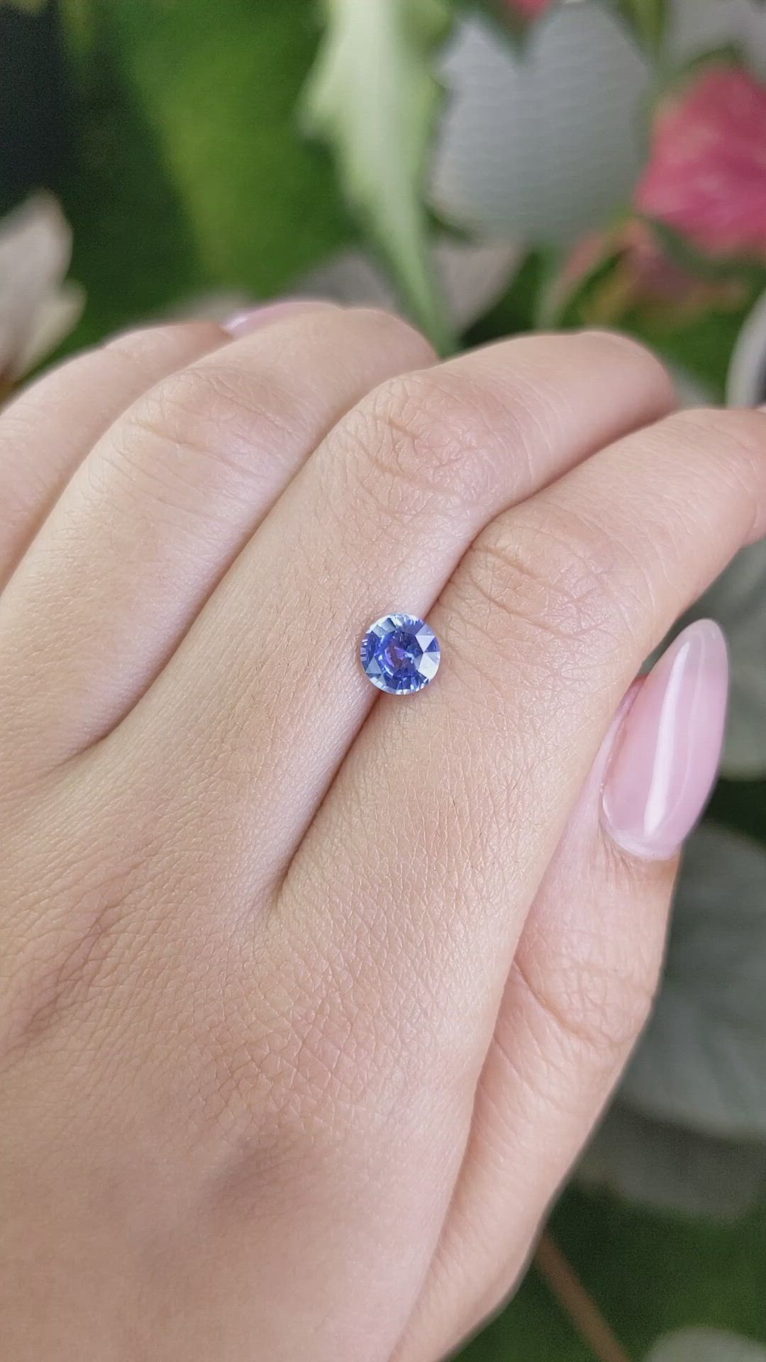 1.07 Ct. Blue Sapphire from Ceylon (Sri Lanka) Size Video