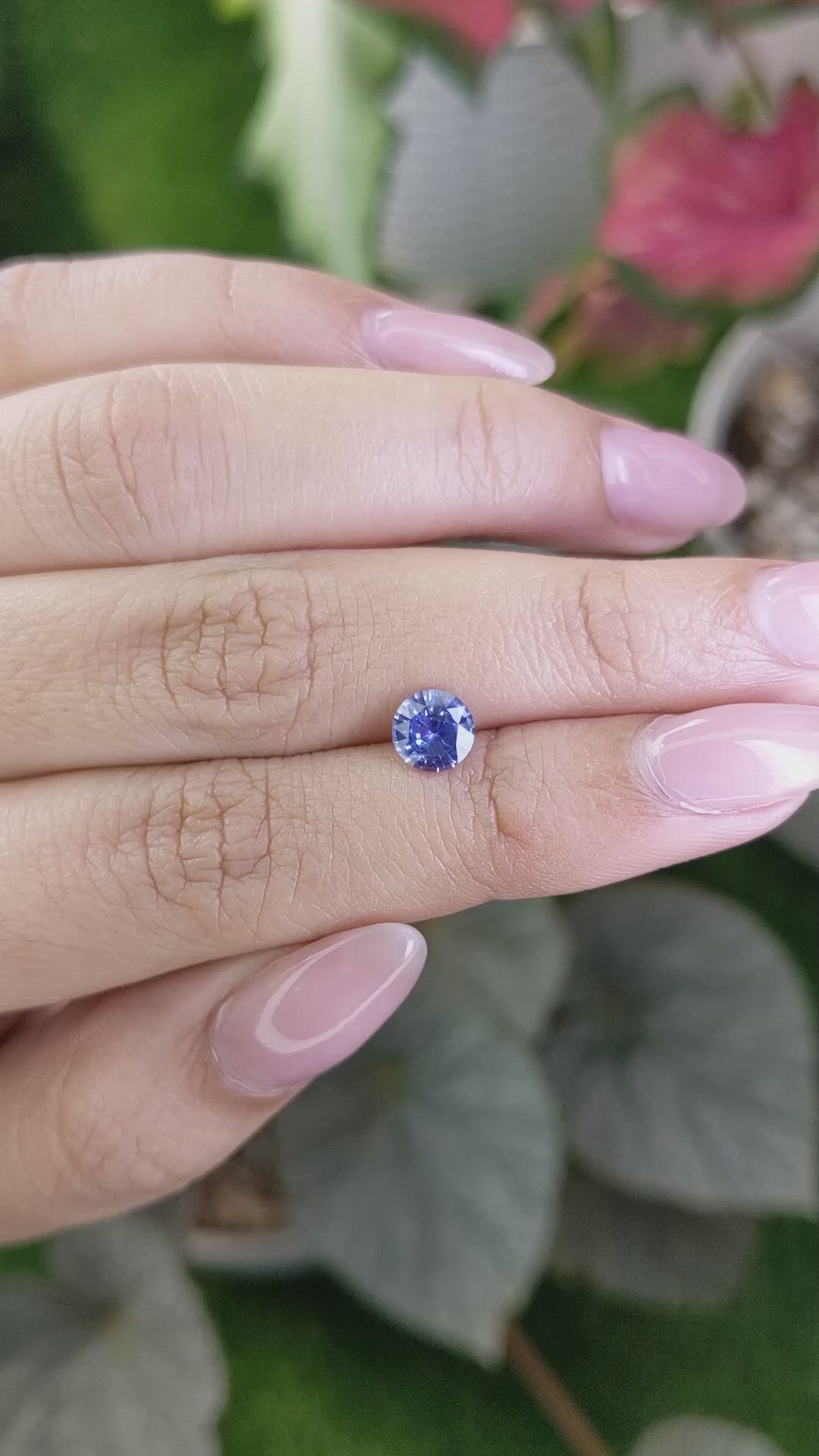 1.07 Ct. Blue Sapphire from Ceylon (Sri Lanka) Size Video