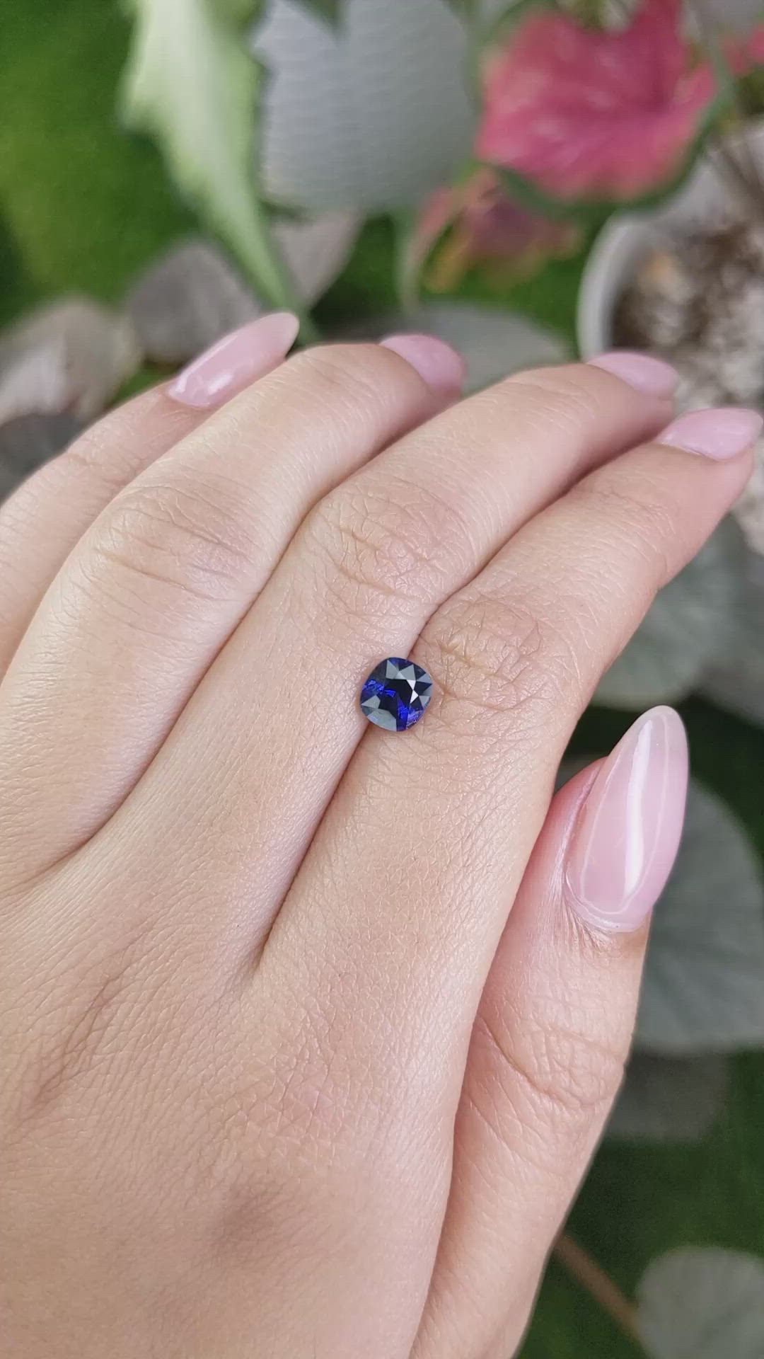 1.14 Ct. Blue Sapphire from Ceylon (Sri Lanka) Size Video