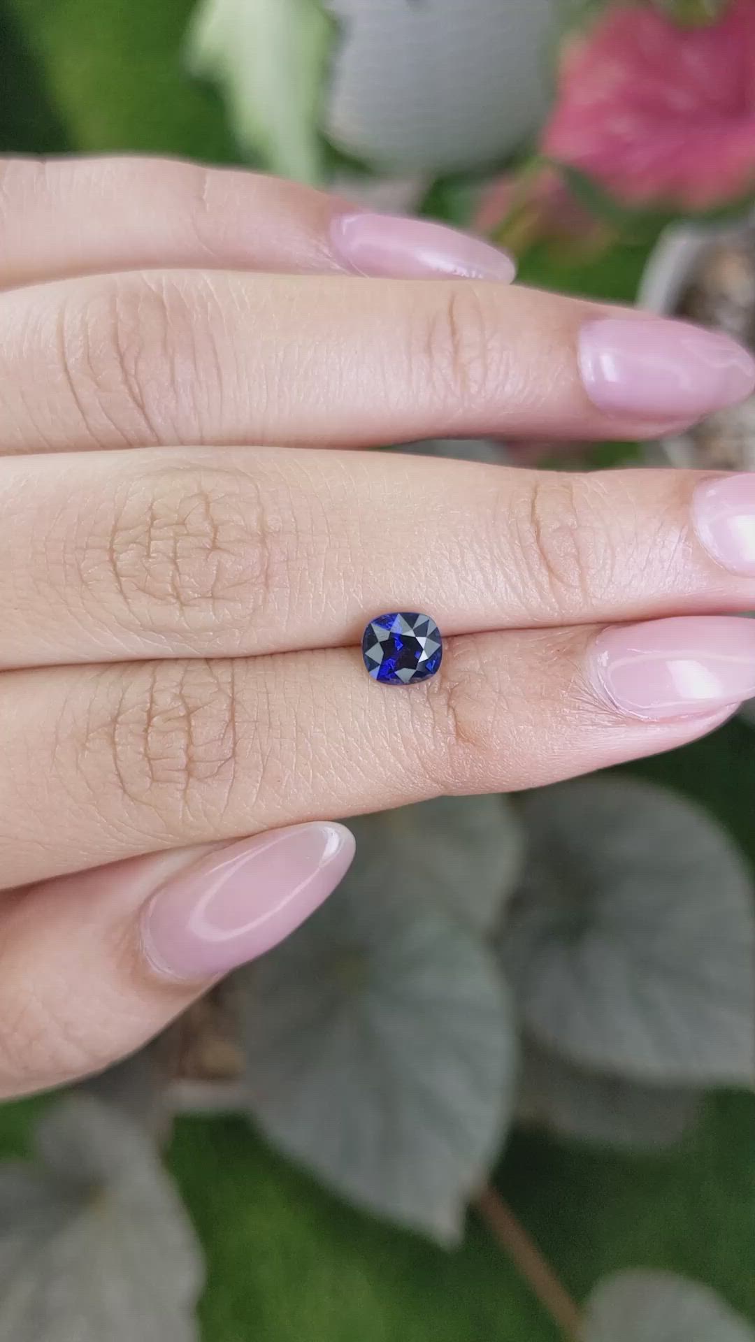 1.14 Ct. Blue Sapphire from Ceylon (Sri Lanka) Size Video