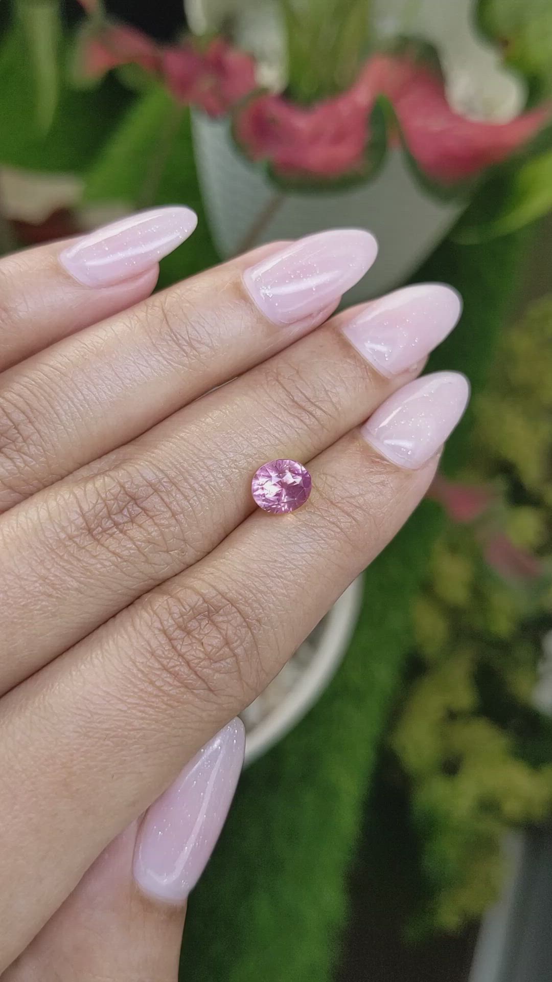 2.05 Ct. Pink Sapphire from Ceylon (Sri Lanka) Size Video