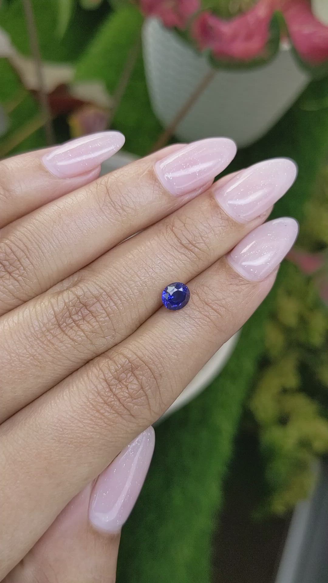 1.06 Ct. Blue Sapphire from Ceylon (Sri Lanka) Size Video