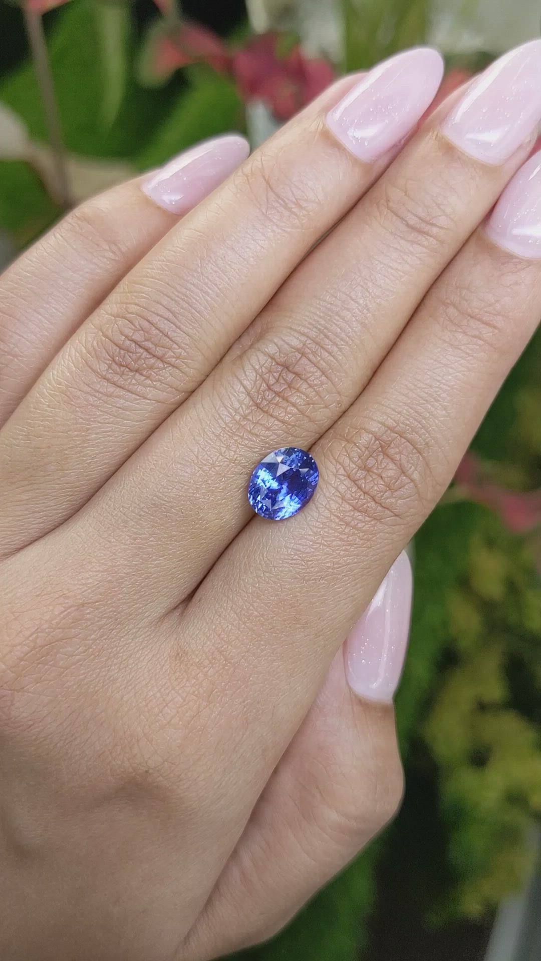 3.60 Ct. Blue Sapphire from Ceylon (Sri Lanka) Size Video