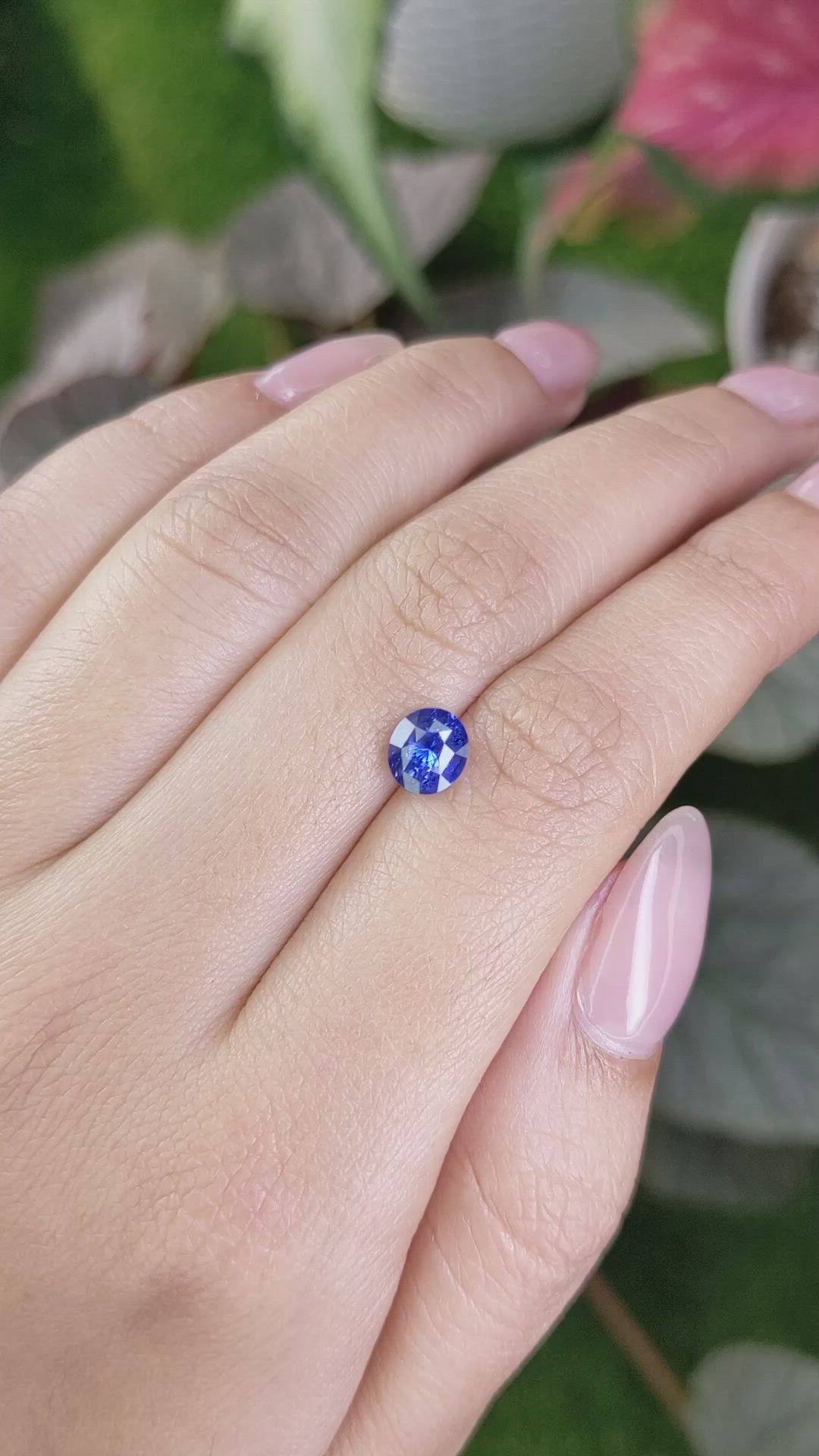 1.73 Ct. Blue Sapphire from Ceylon (Sri Lanka) Size Video