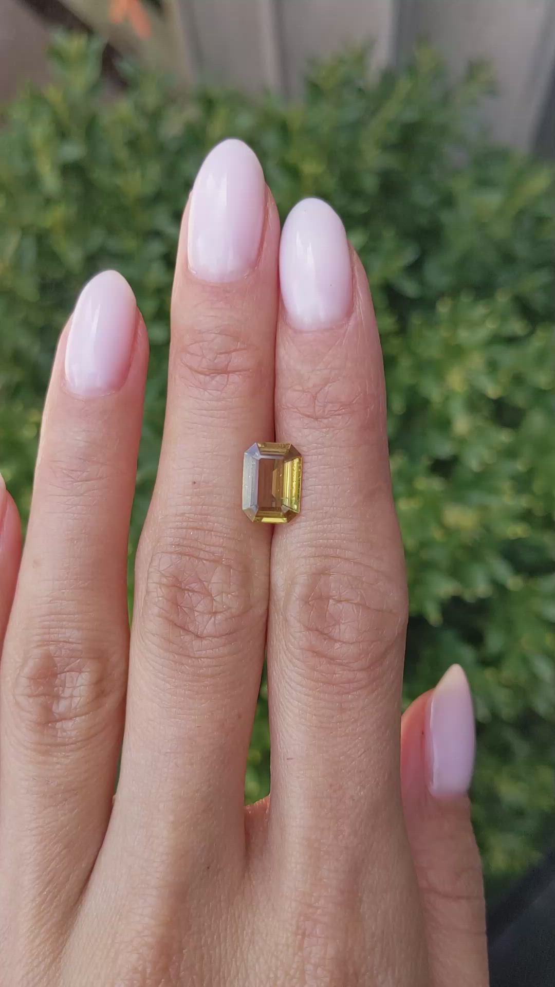2.31 Ct. Yellowish Brown Sapphire from Ceylon (Sri Lanka) Size Video