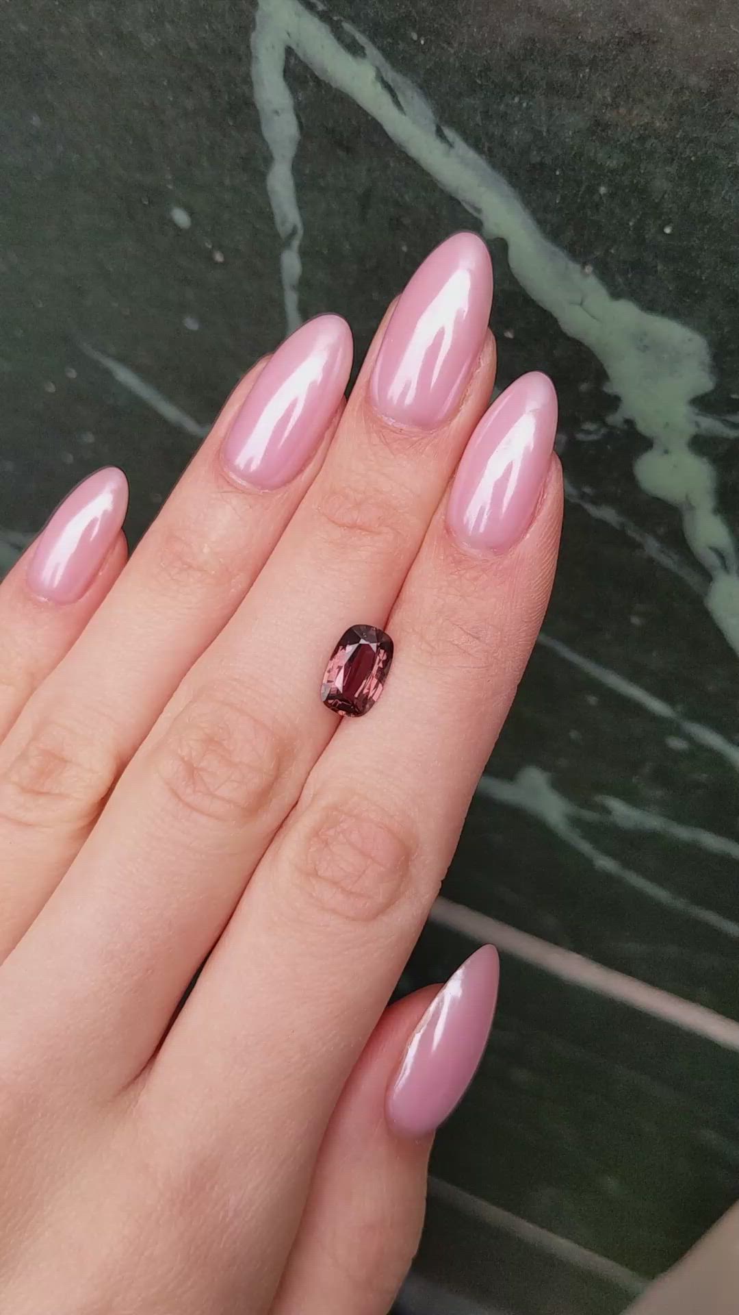 2.56 Ct. Pinkish Brown Sapphire from Ceylon (Sri Lanka) Size Video