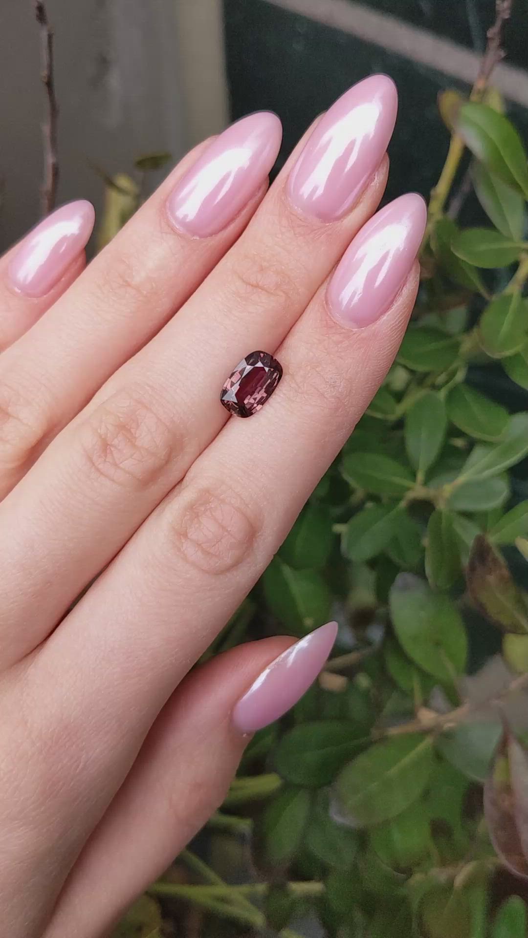 2.56 Ct. Pinkish Brown Sapphire from Ceylon (Sri Lanka) Size Video