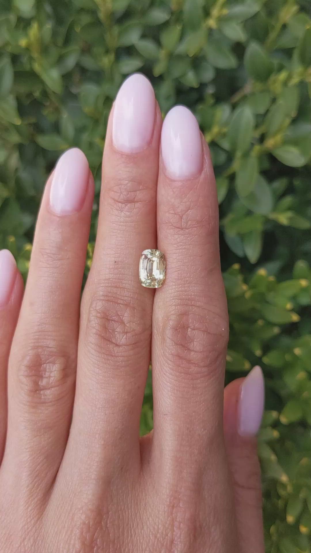 1.92 Ct. Yellow Sapphire from Ceylon (Sri Lanka) Size Video