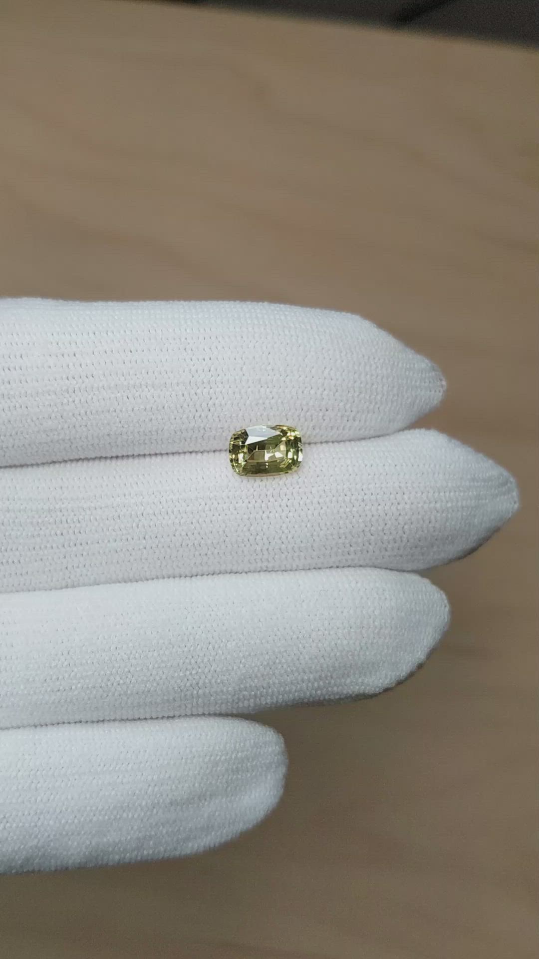 1.92 Ct. Yellow Sapphire from Ceylon (Sri Lanka) Size Video