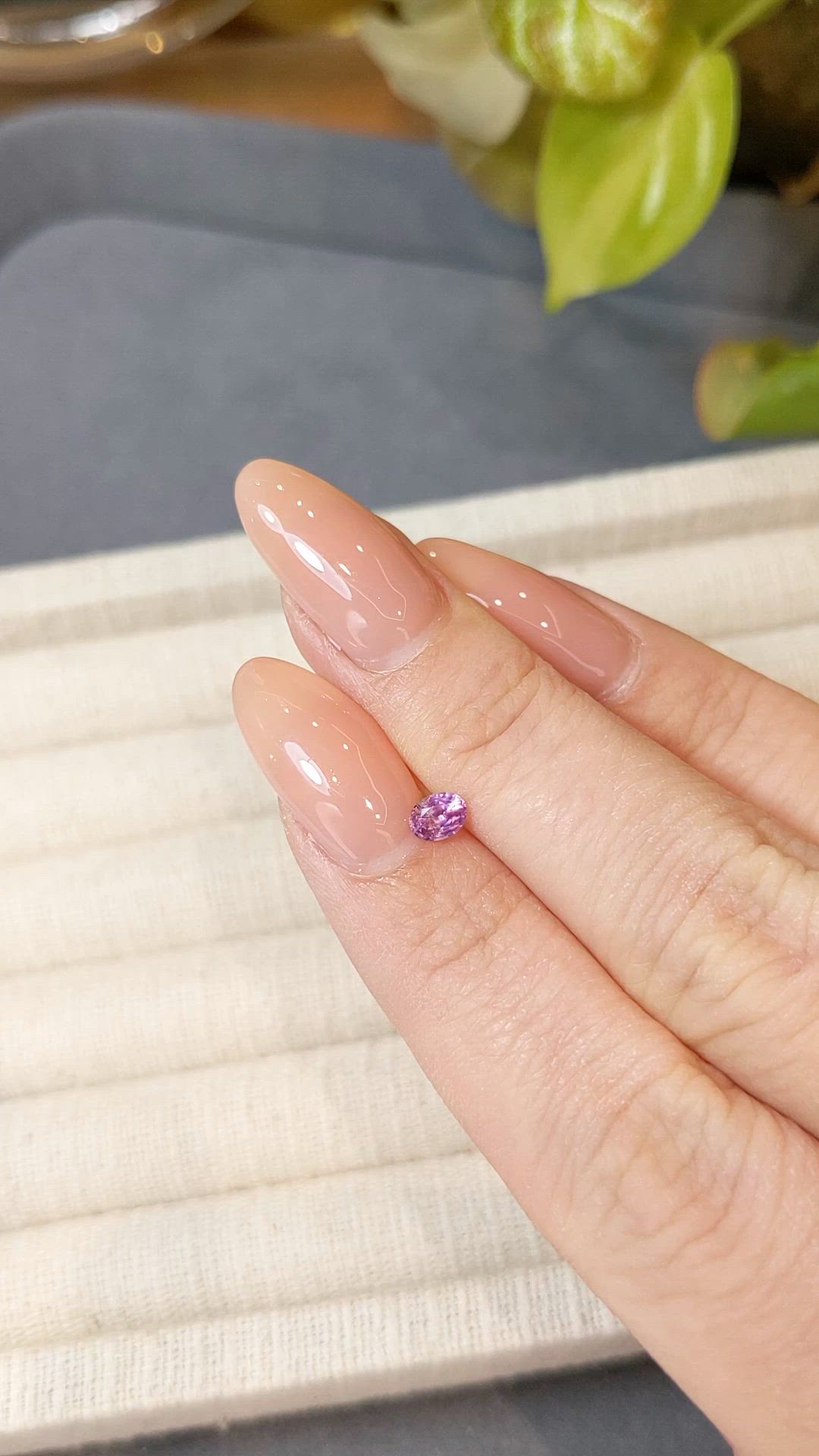 0.34 Ct. Pink Sapphire from Ceylon (Sri Lanka) Size Video