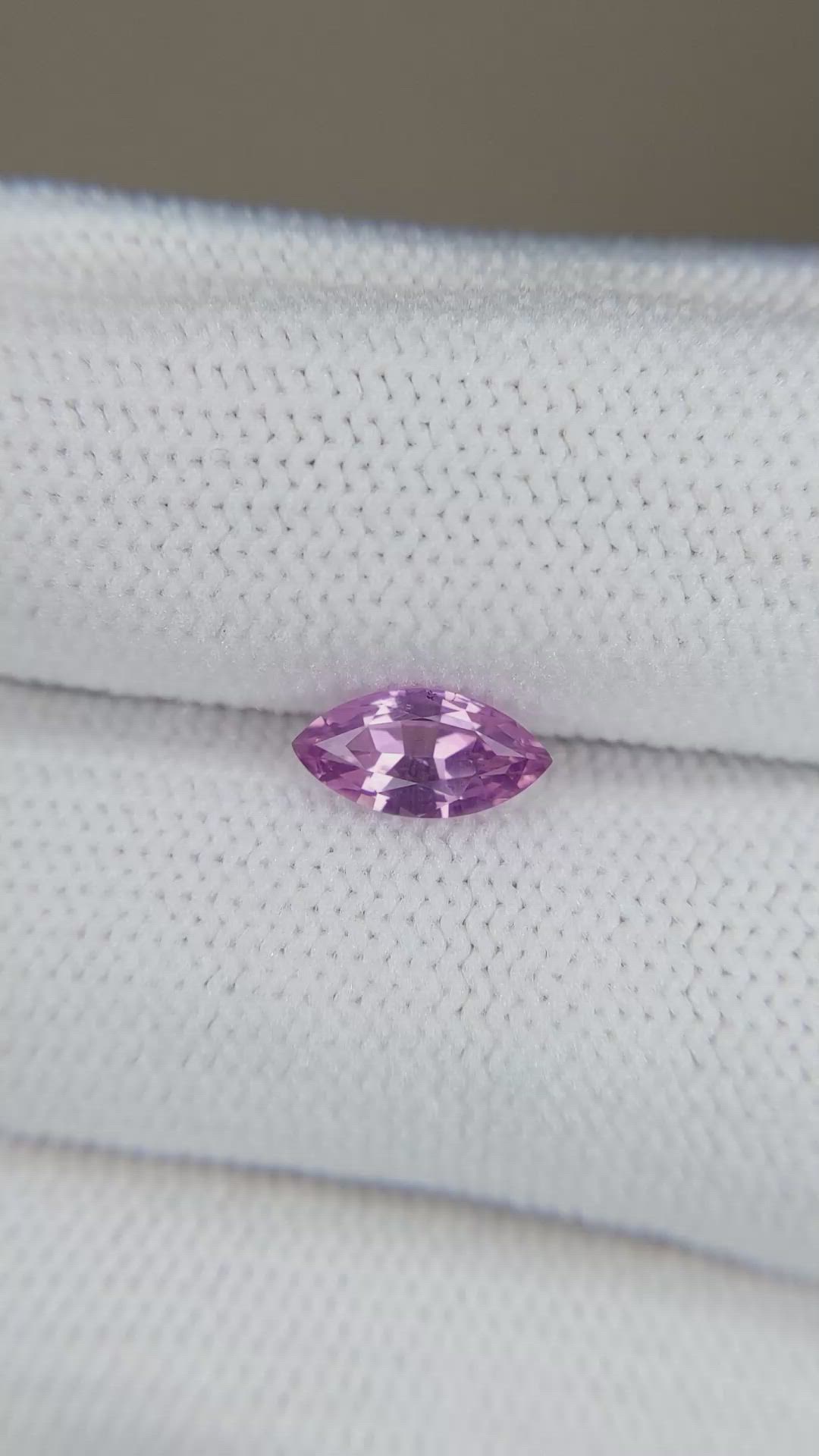 0.76 Ct. Pink Sapphire from Ceylon (Sri Lanka) Size Video