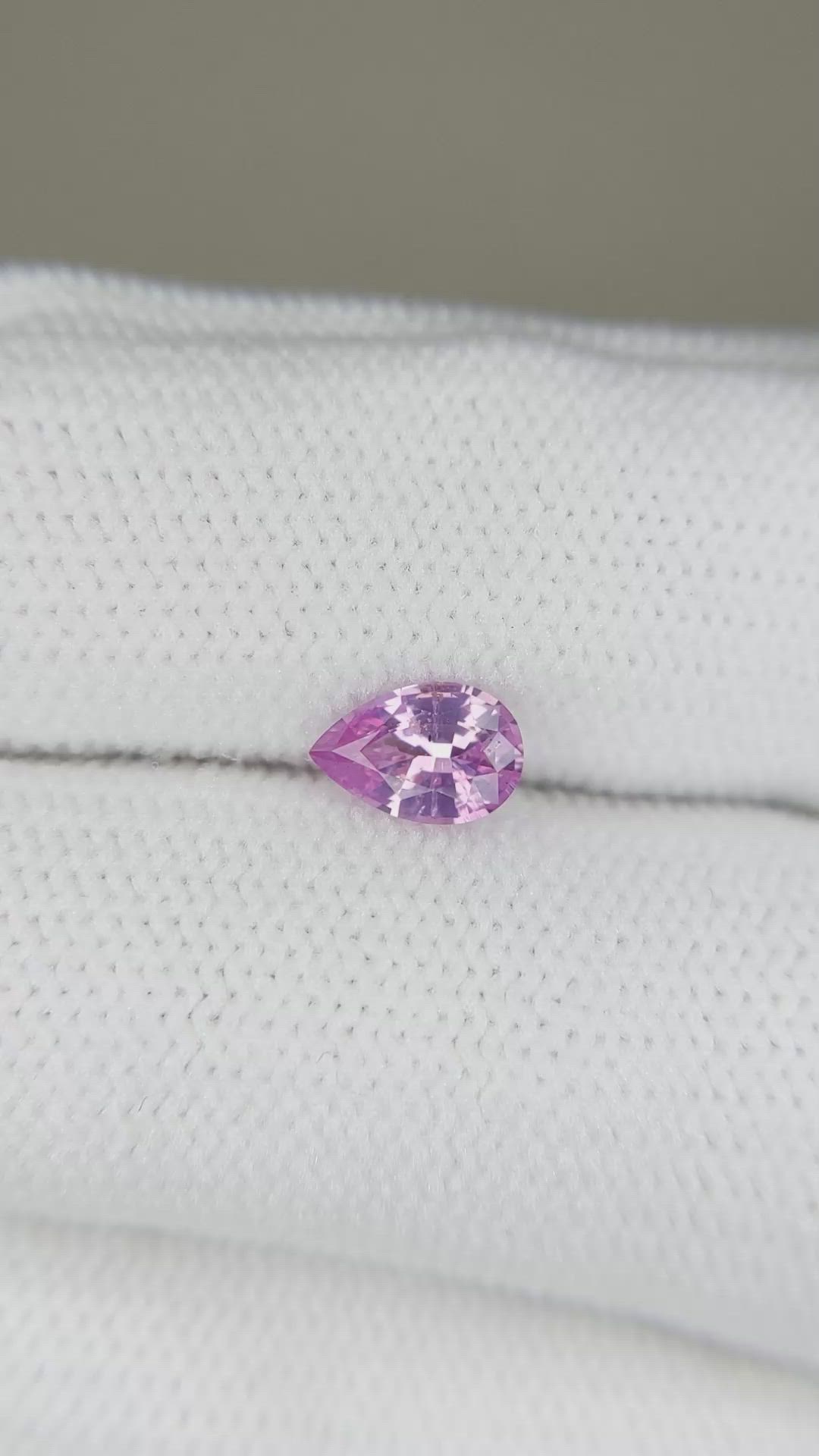 0.62 Ct. Pink Sapphire from Ceylon (Sri Lanka) Size Video