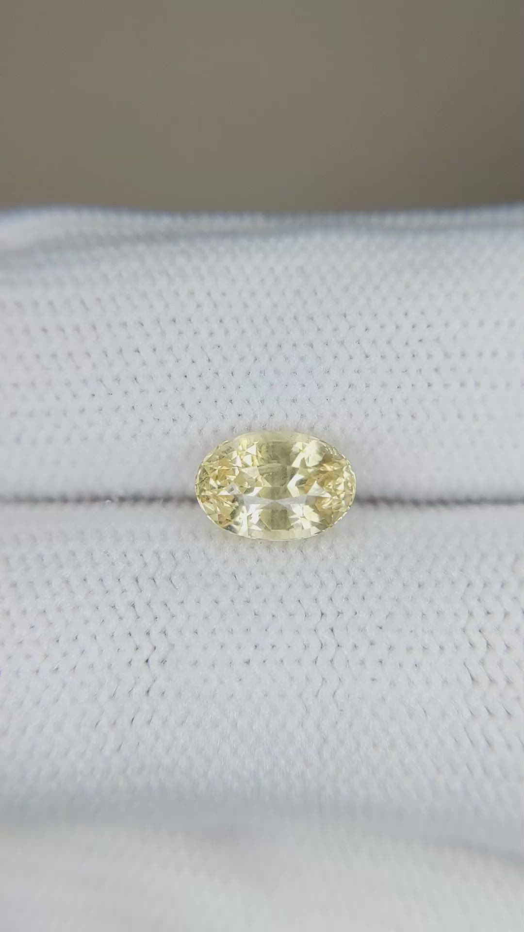 1.68 Ct. Yellow Sapphire from Ceylon (Sri Lanka) Size Video