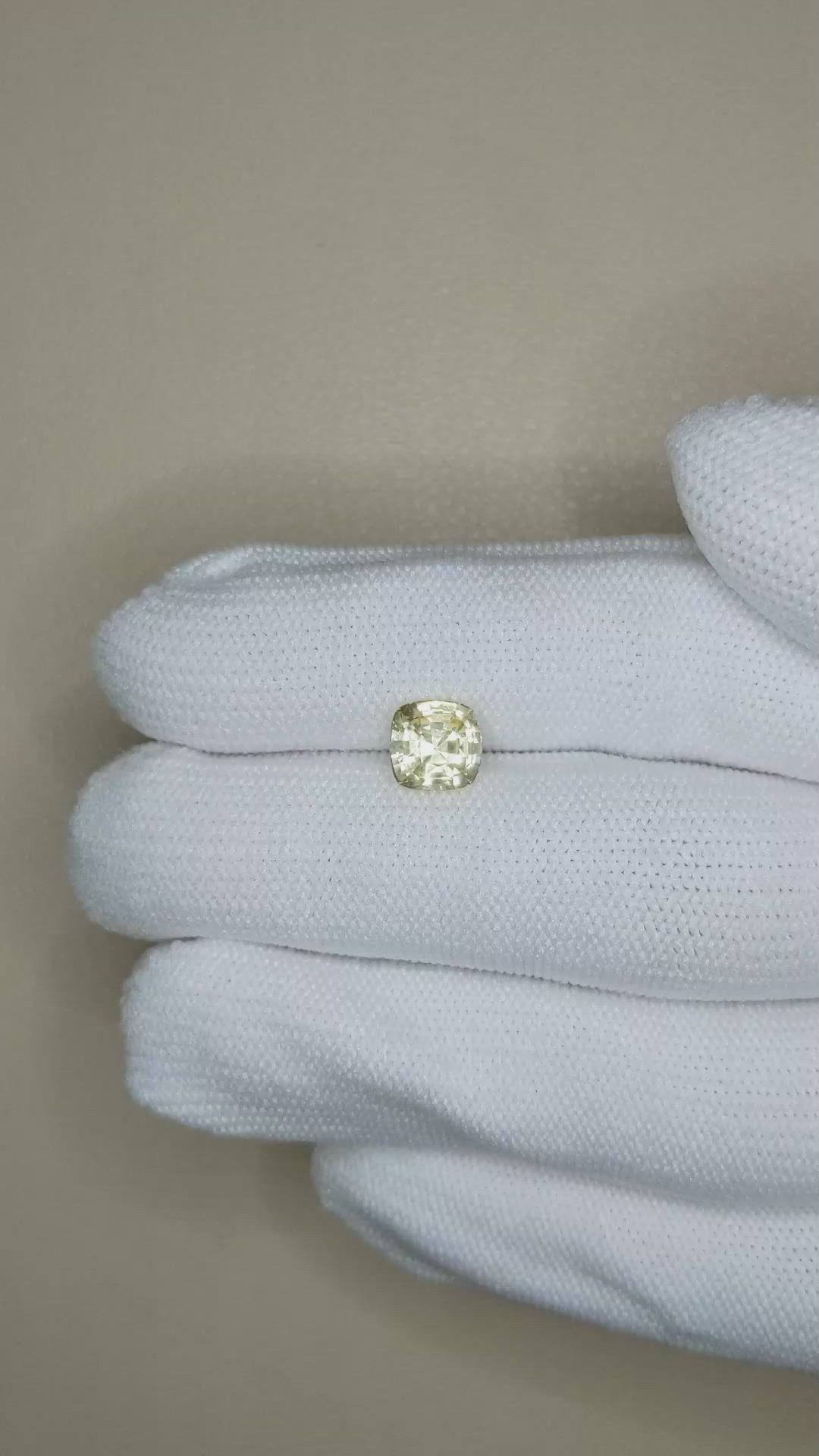 1.81 Ct. Yellow Sapphire from Ceylon (Sri Lanka) Size Video