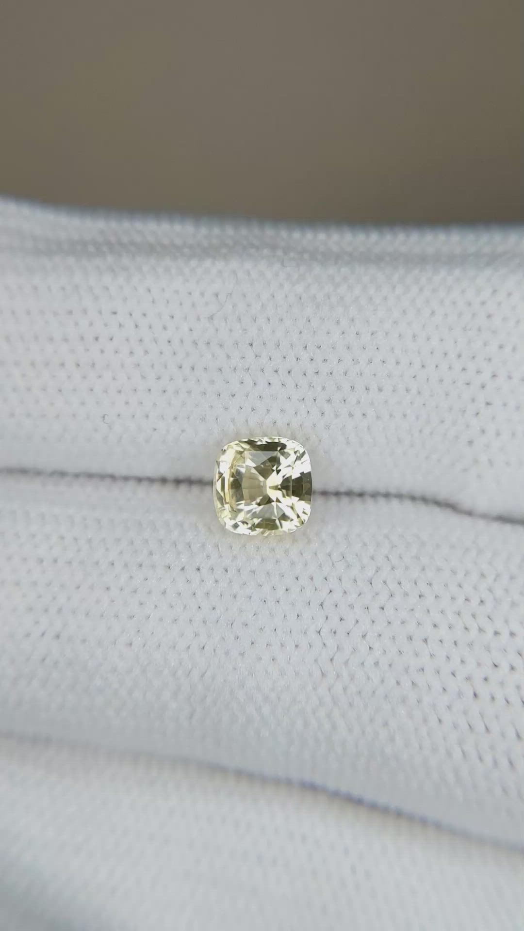 1.14 Ct. Yellow Sapphire from Ceylon (Sri Lanka) Size Video