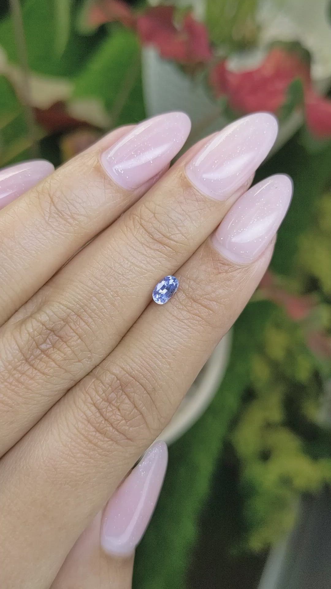 0.45 Ct. Blue Sapphire from Ceylon (Sri Lanka) Size Video