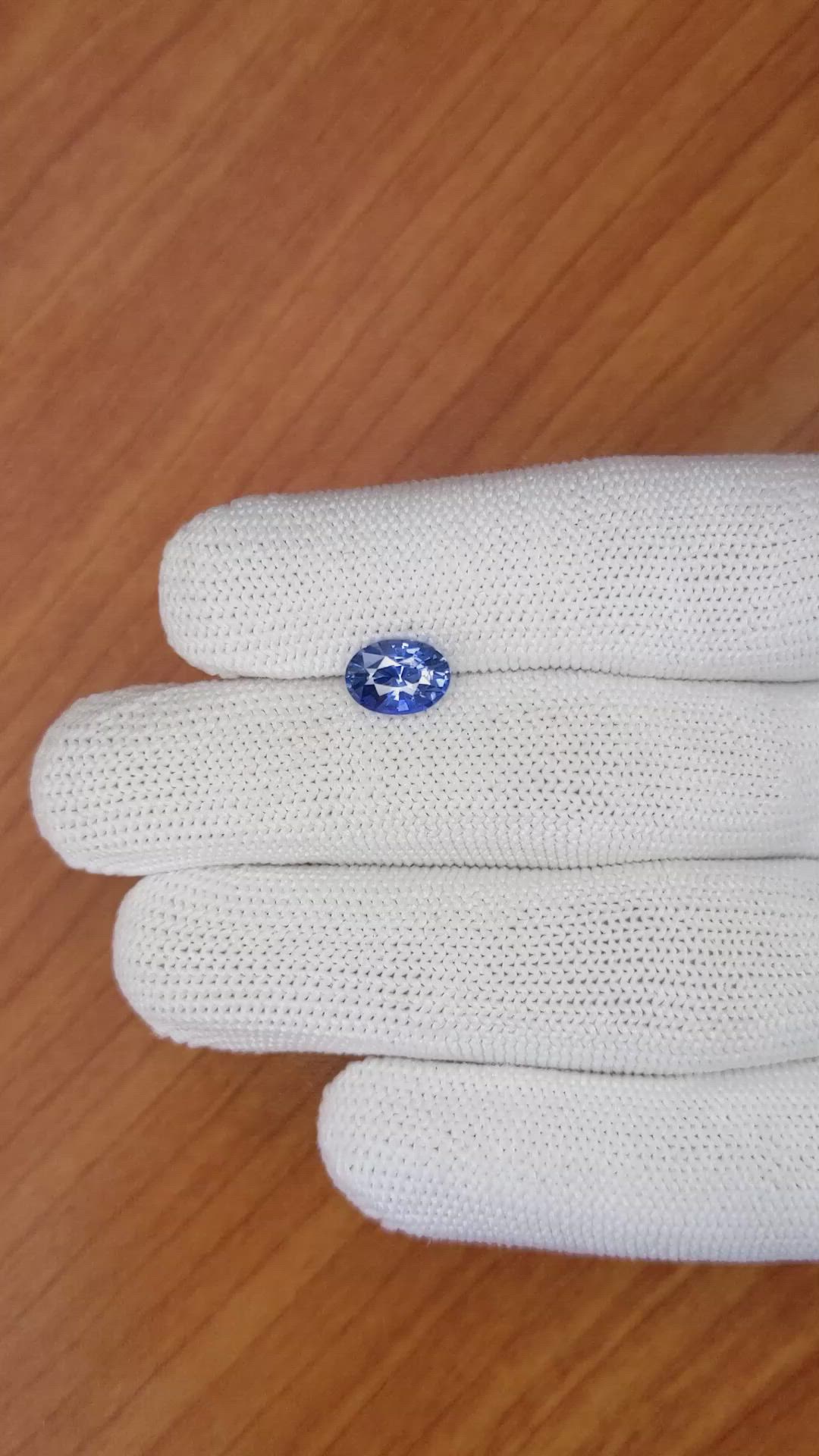 2.05 Ct. Blue Sapphire from Ceylon (Sri Lanka) Size Video