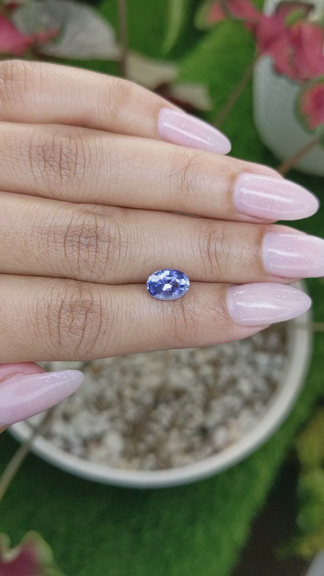 2.05 Ct. Blue Sapphire from Ceylon (Sri Lanka) Size Video