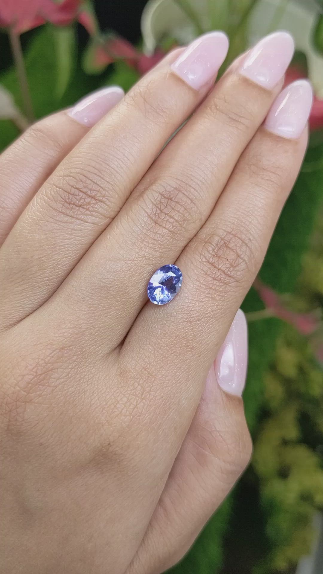 2.05 Ct. Blue Sapphire from Ceylon (Sri Lanka) Size Video