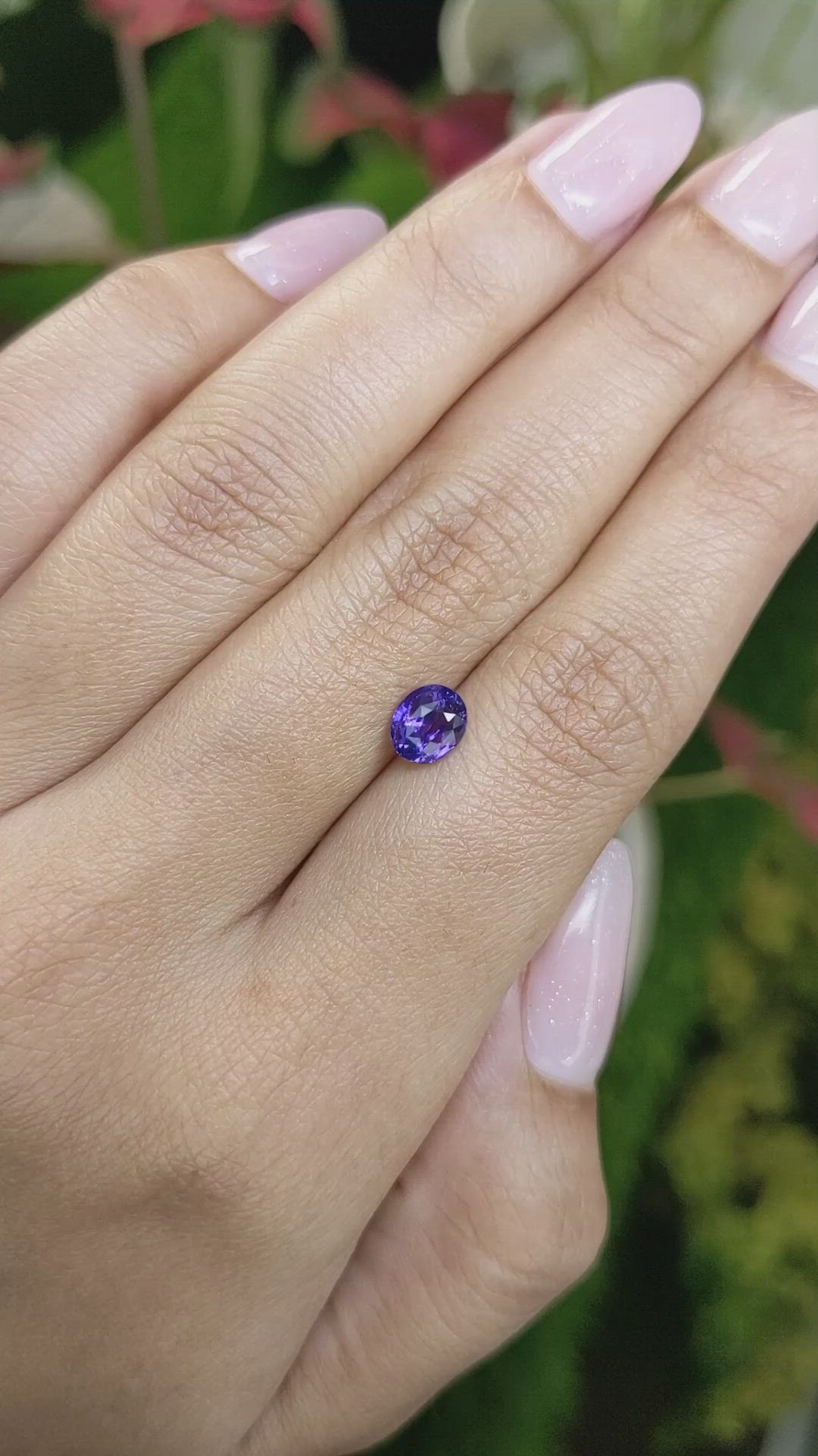 1.07 Ct. Color Change Sapphire from Ceylon (Sri Lanka) Size Video