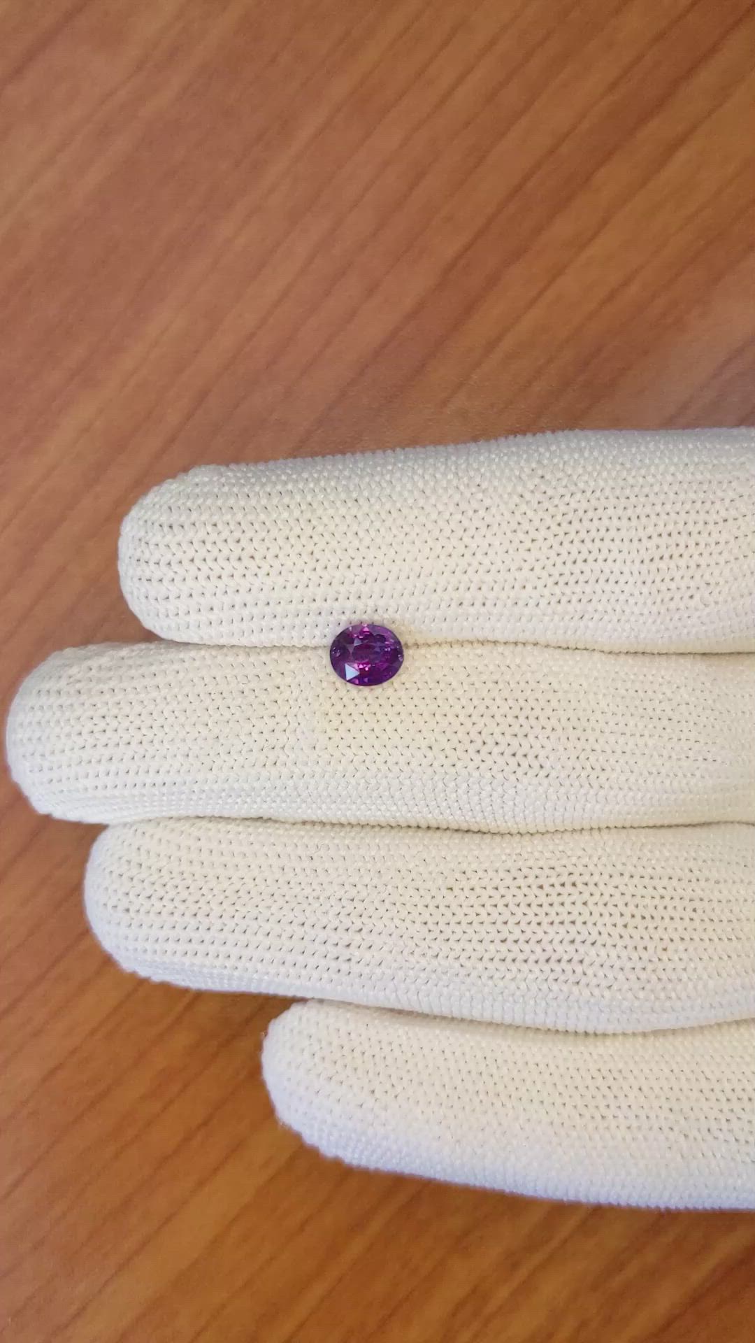1.07 Ct. Color Change Sapphire from Ceylon (Sri Lanka) Size Video