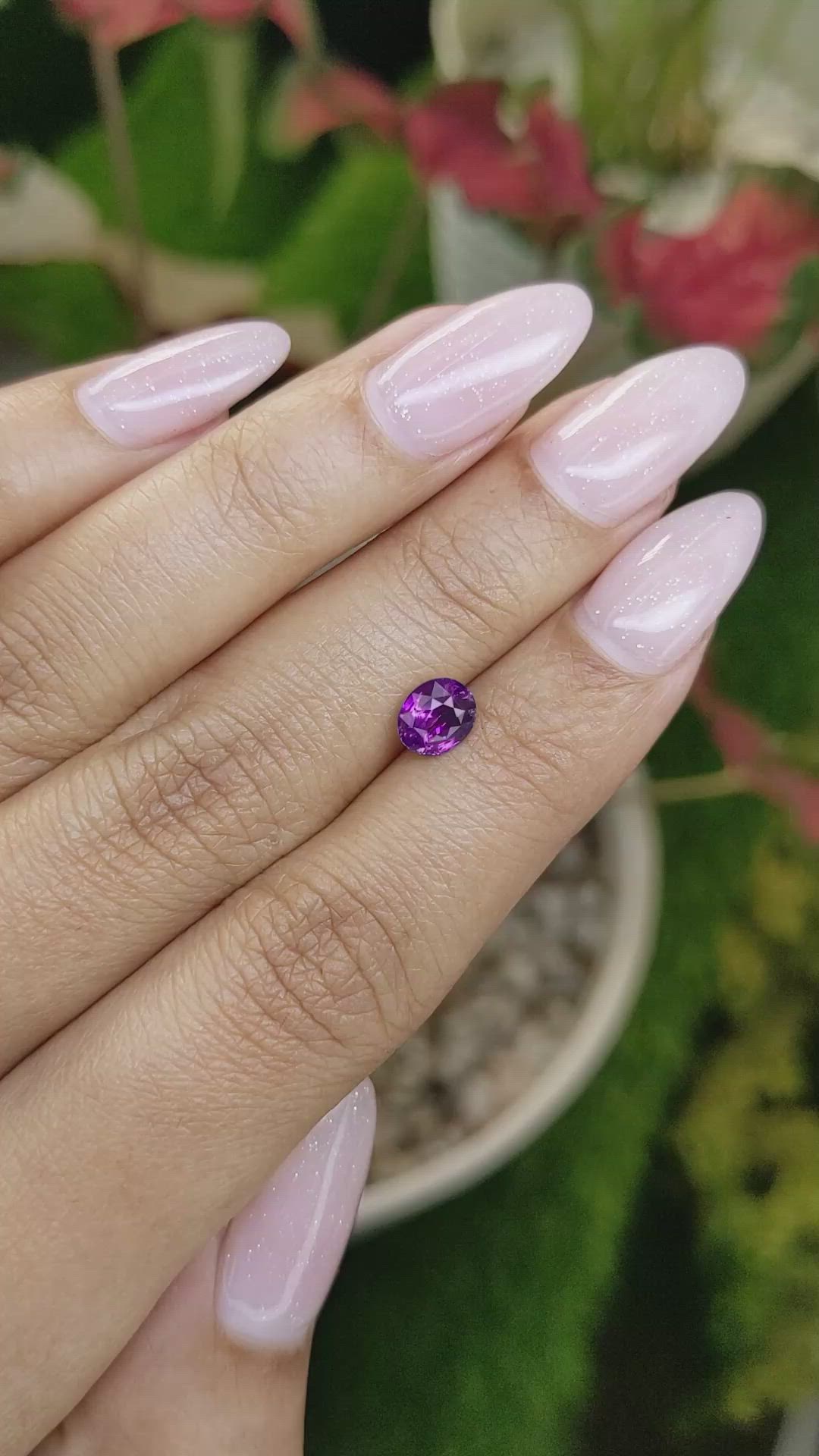 1.07 Ct. Color Change Sapphire from Ceylon (Sri Lanka) Size Video