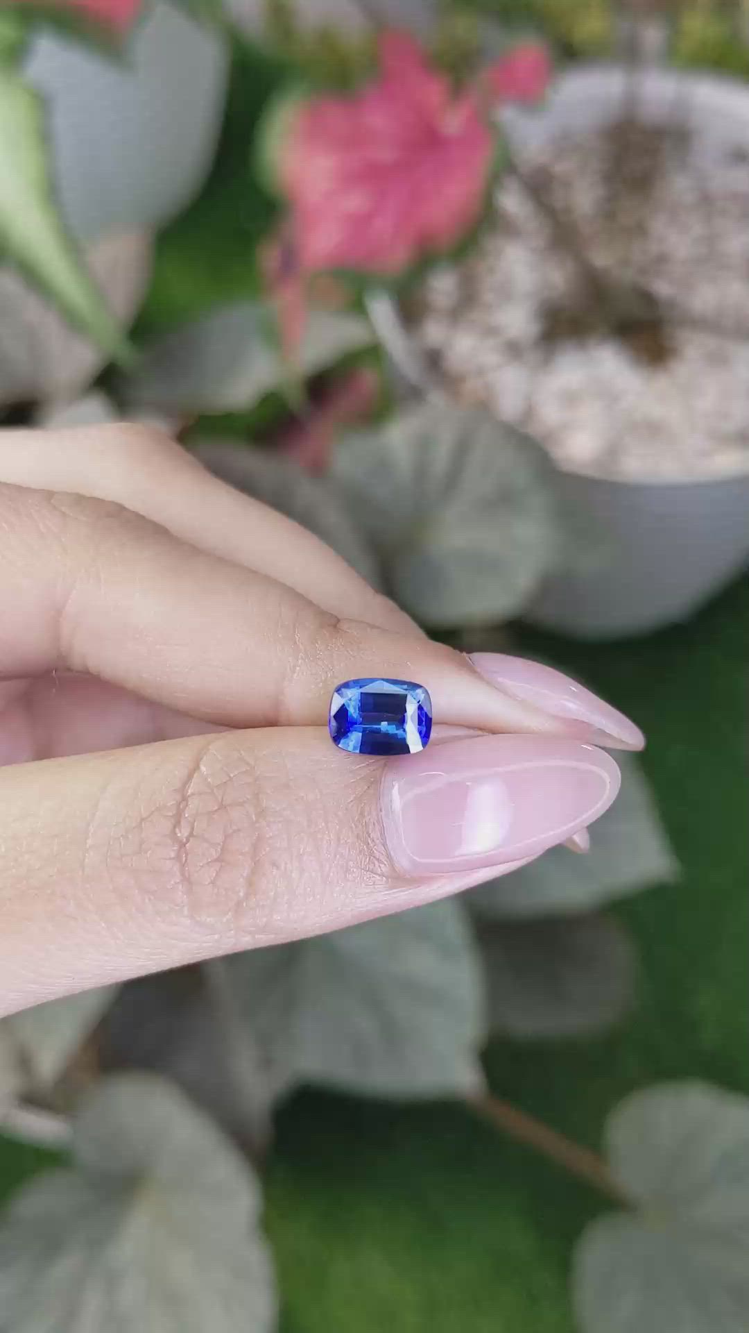 1.69 Ct. Blue Sapphire from Ceylon (Sri Lanka) Size Video