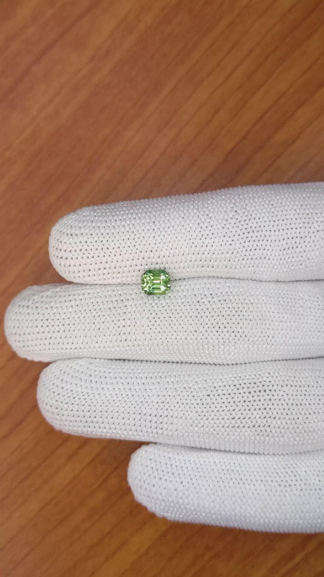 1.10 Ct. Bluish Green Sapphire from Madagascar Size Video