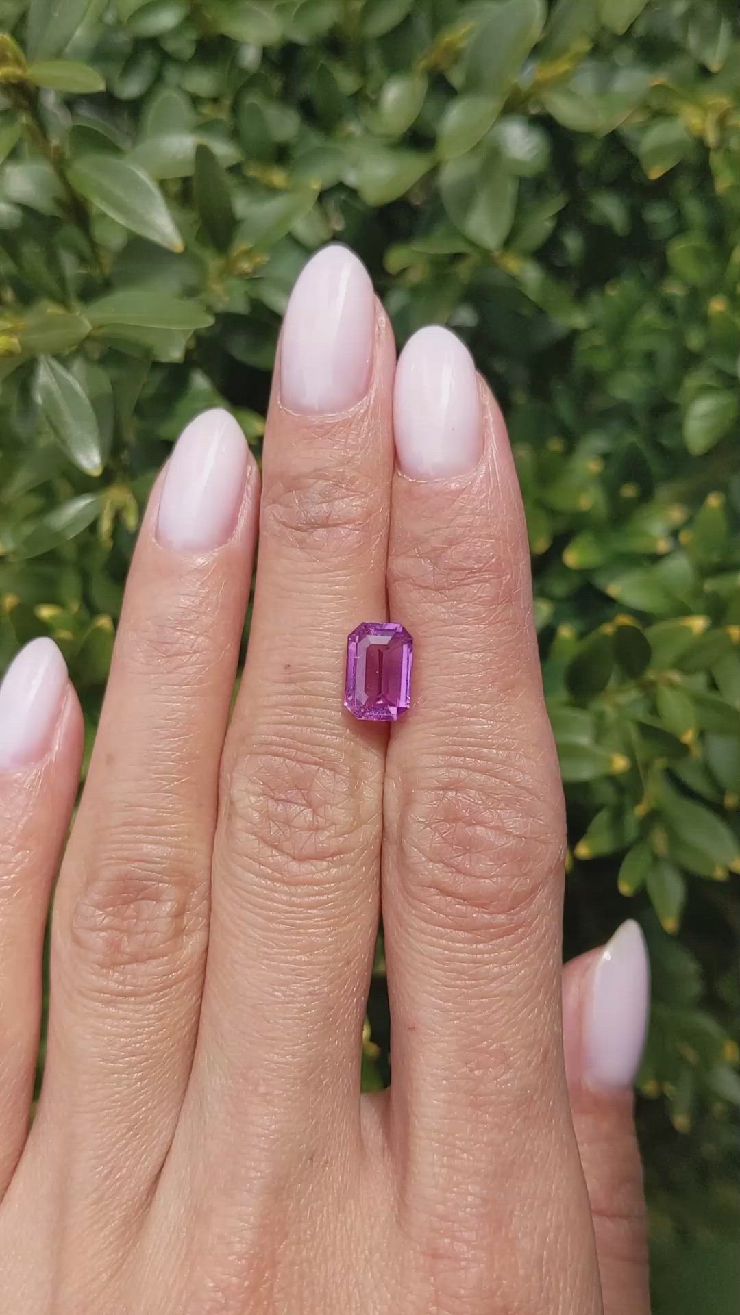 3.01 Ct. Pink Sapphire from Ceylon (Sri Lanka) Size Video