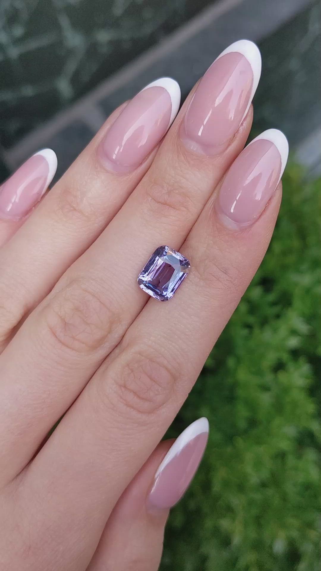 4.17 Ct. Purple Sapphire from Ceylon (Sri Lanka) Size Video