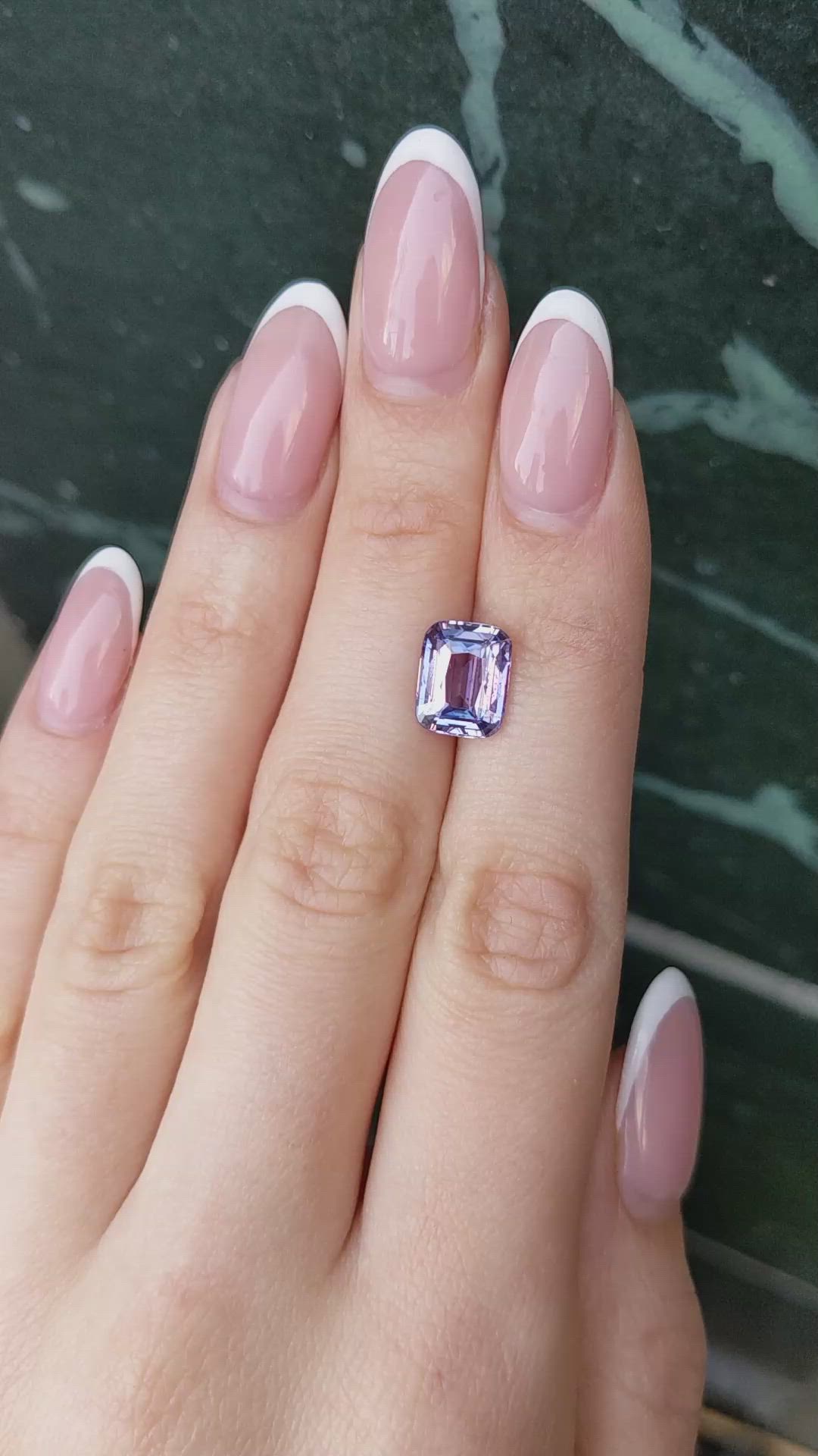 4.17 Ct. Purple Sapphire from Ceylon (Sri Lanka) Size Video