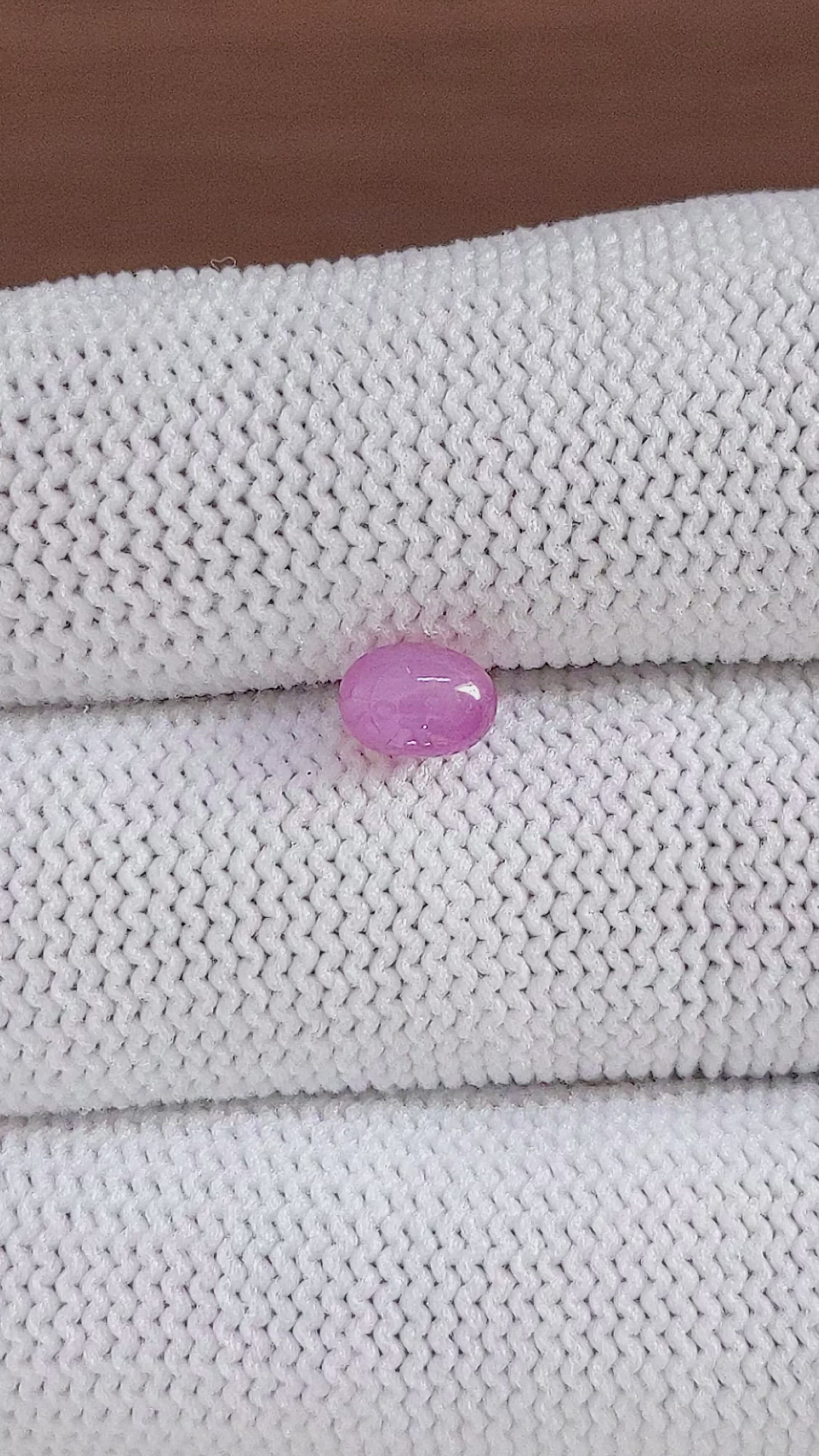 1.41 Ct. Pink Star Sapphire from Ceylon (Sri Lanka) Size Video