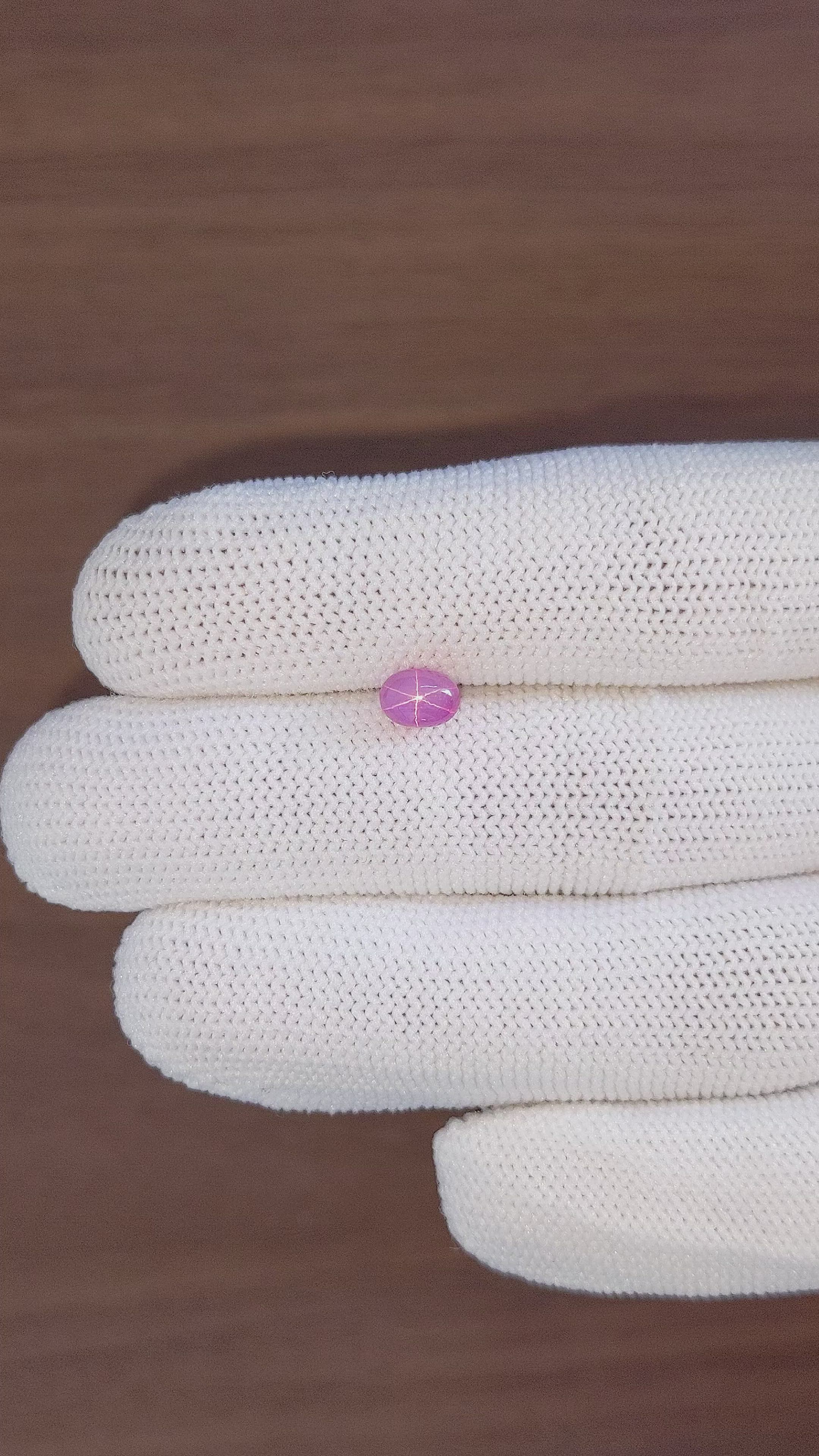 1.41 Ct. Pink Star Sapphire from Ceylon (Sri Lanka) Size Video