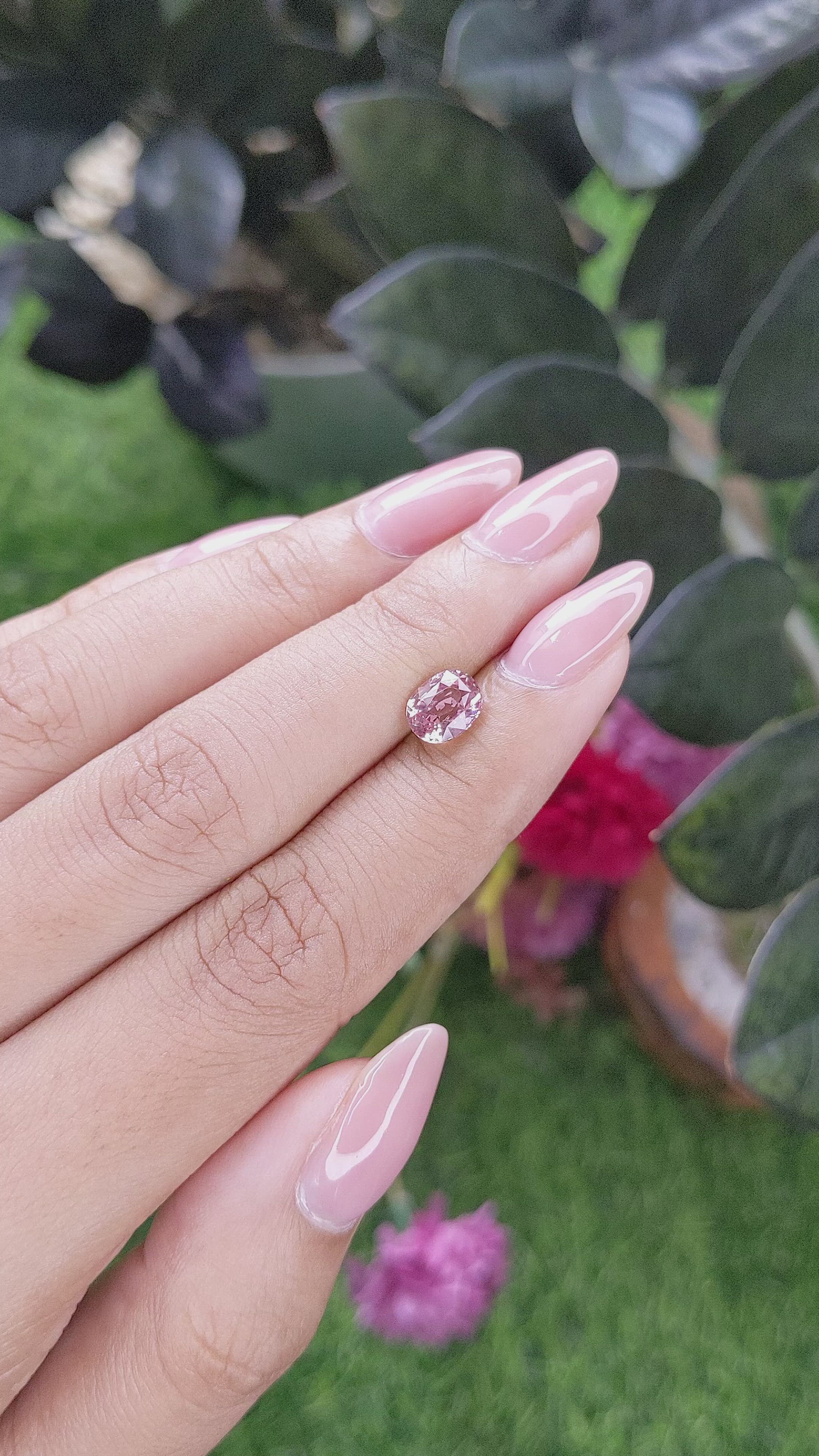 1.53 Ct. Padparadscha Sapphire from Madagascar Size Video