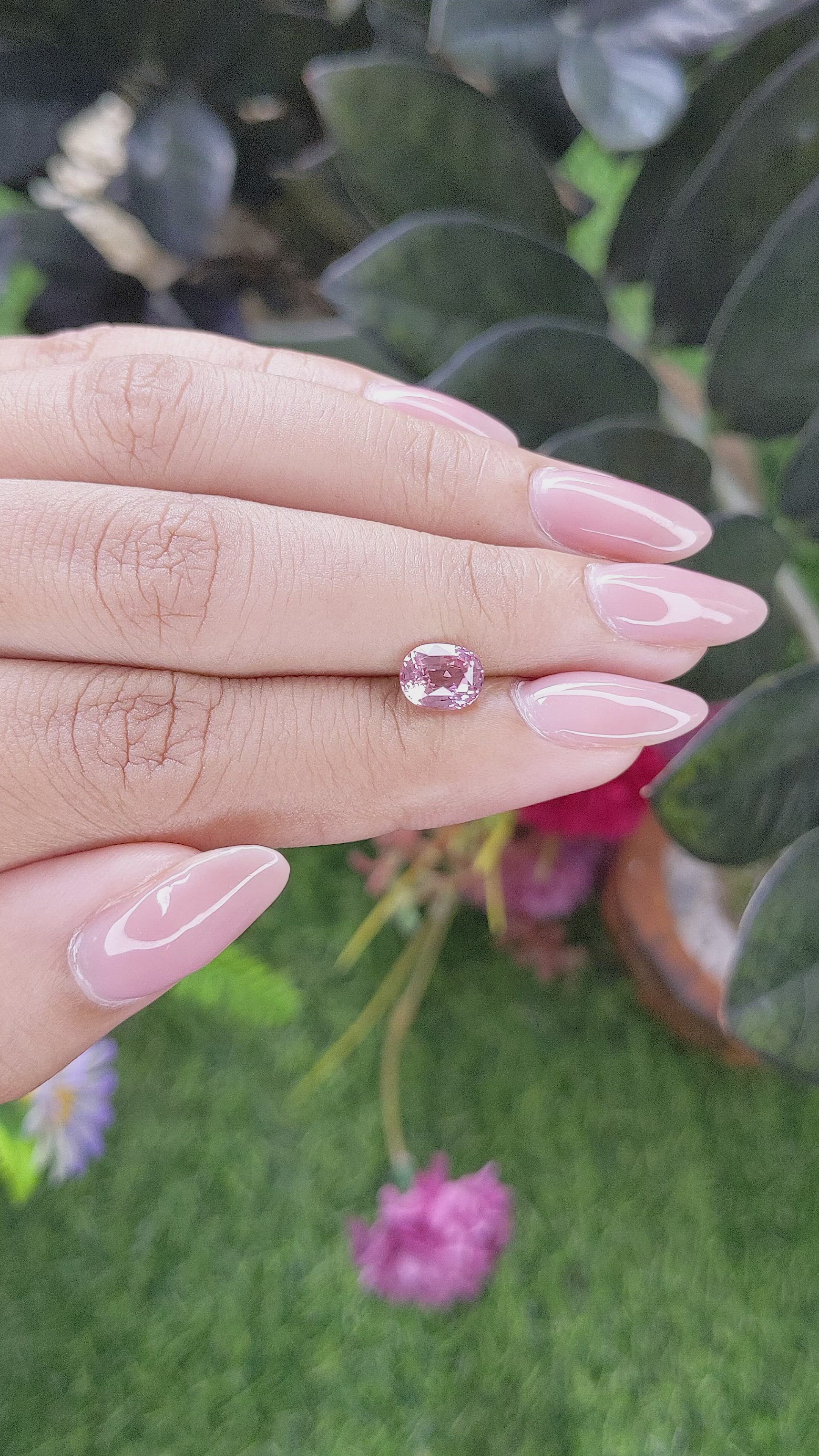 1.53 Ct. Padparadscha Sapphire from Madagascar Size Video