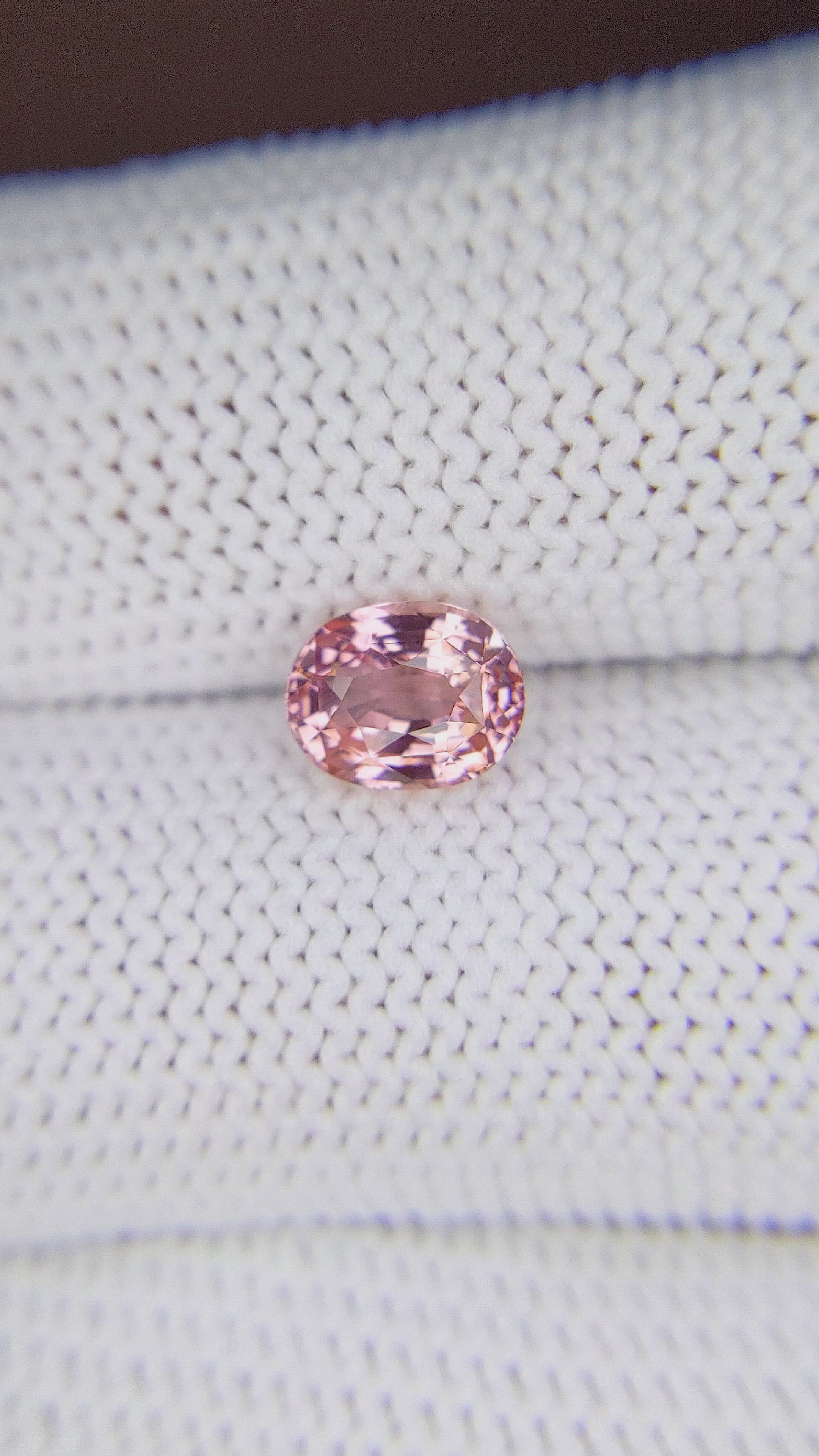 1.53 Ct. Padparadscha Sapphire from Madagascar Size Video