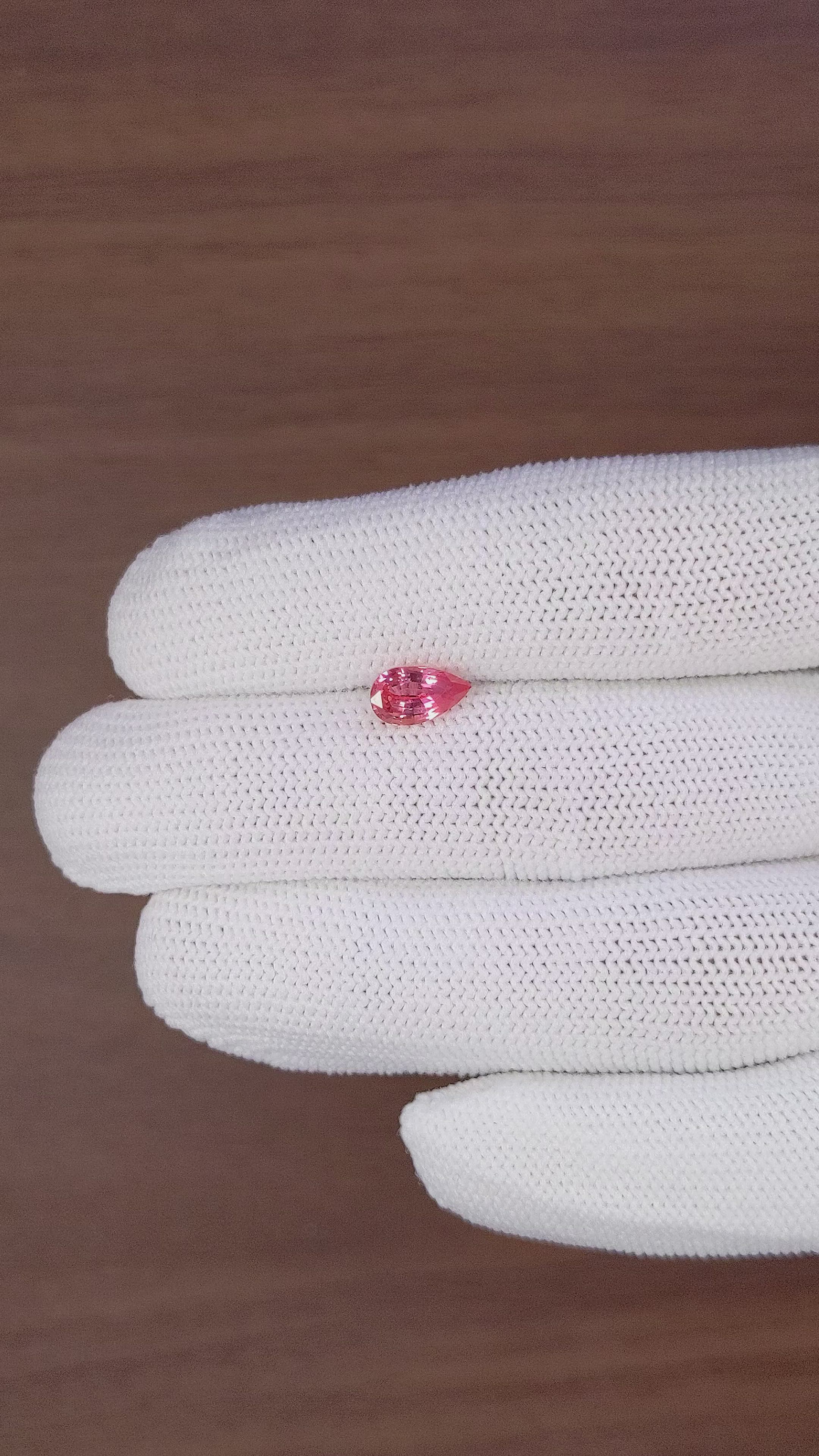 1.52 Ct. Padparadscha Sapphire from Madagascar Size Video