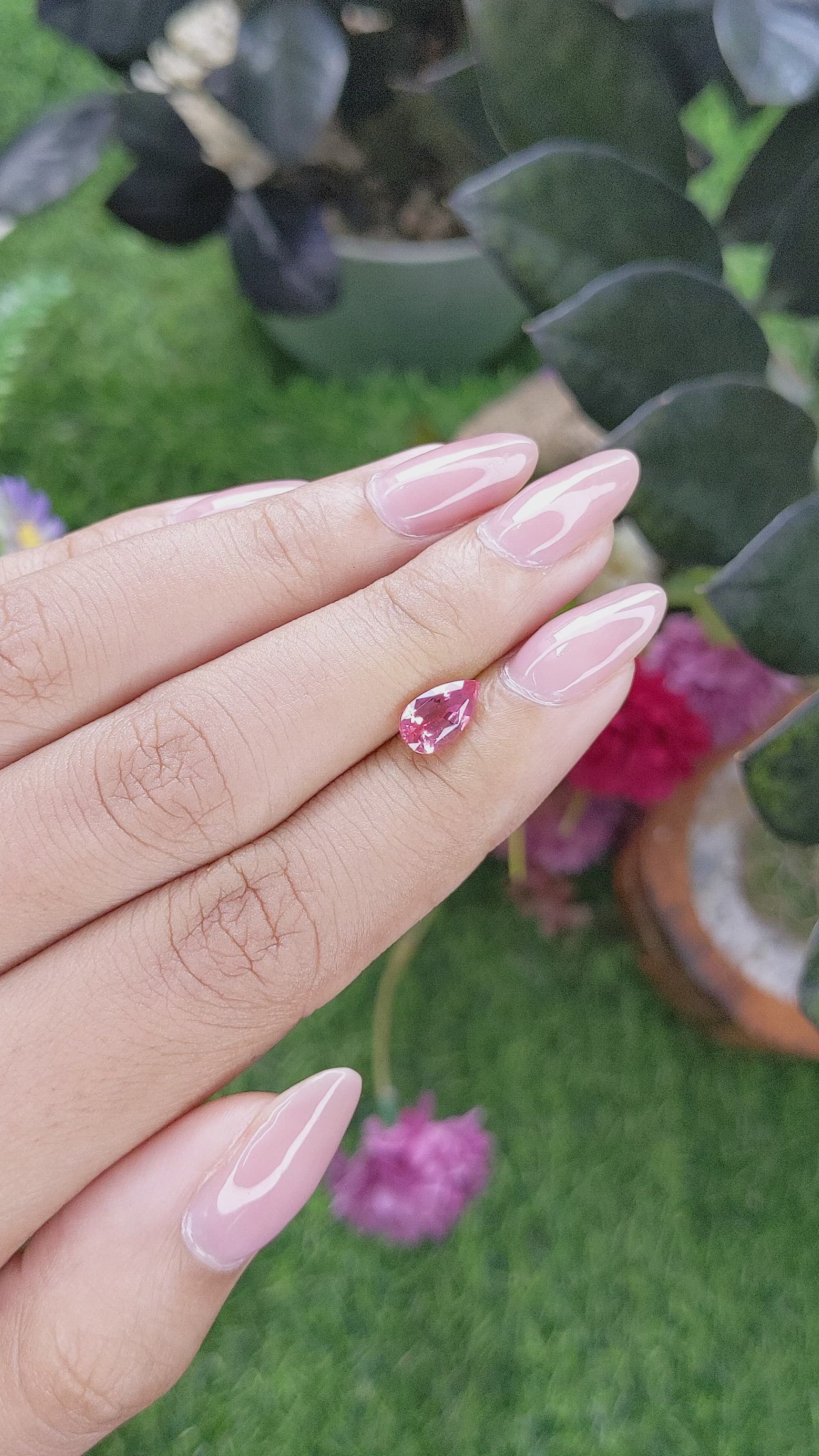 1.52 Ct. Padparadscha Sapphire from Madagascar Size Video