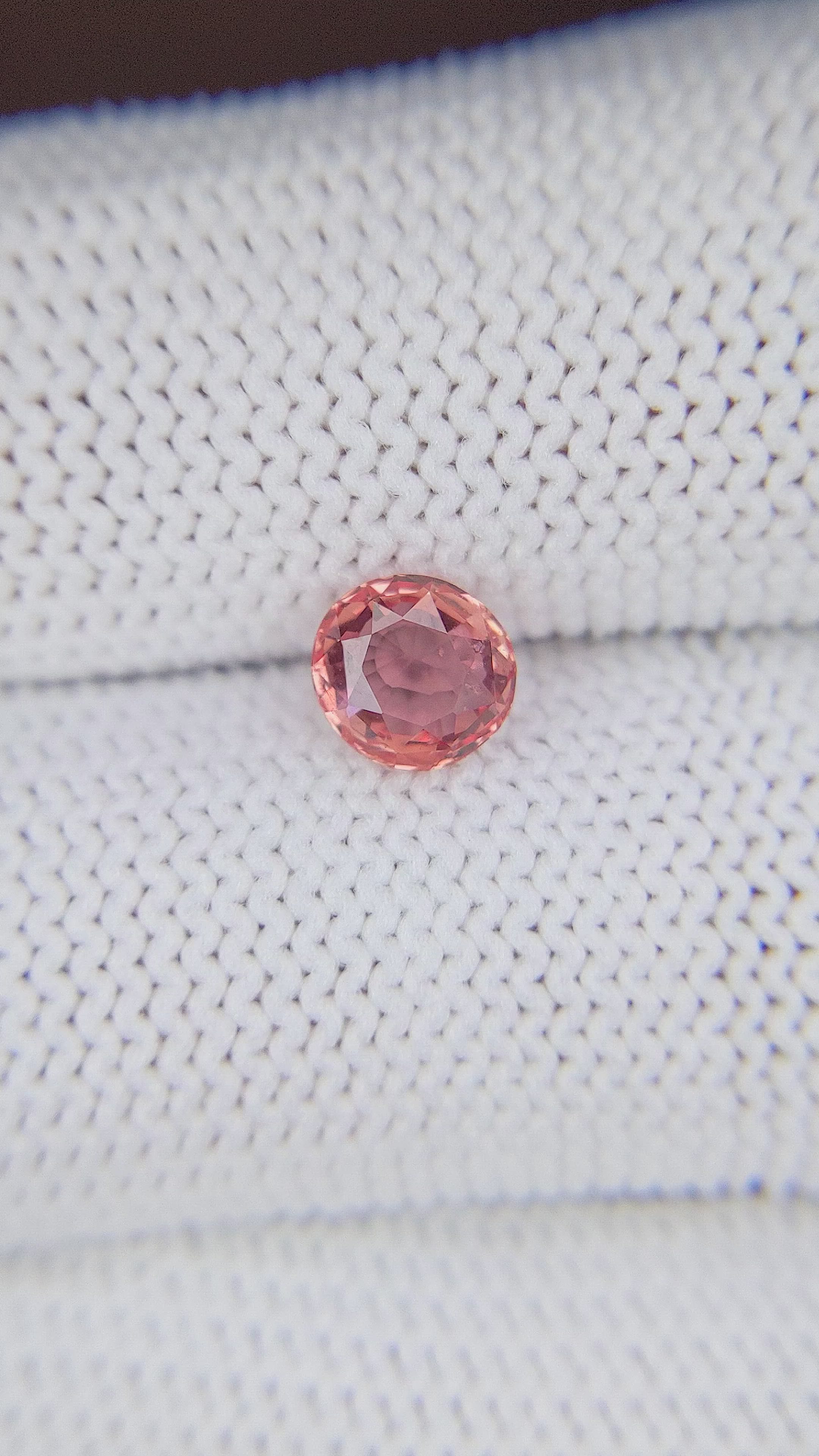 1.10 Ct. Padparadscha Sapphire from Madagascar Size Video