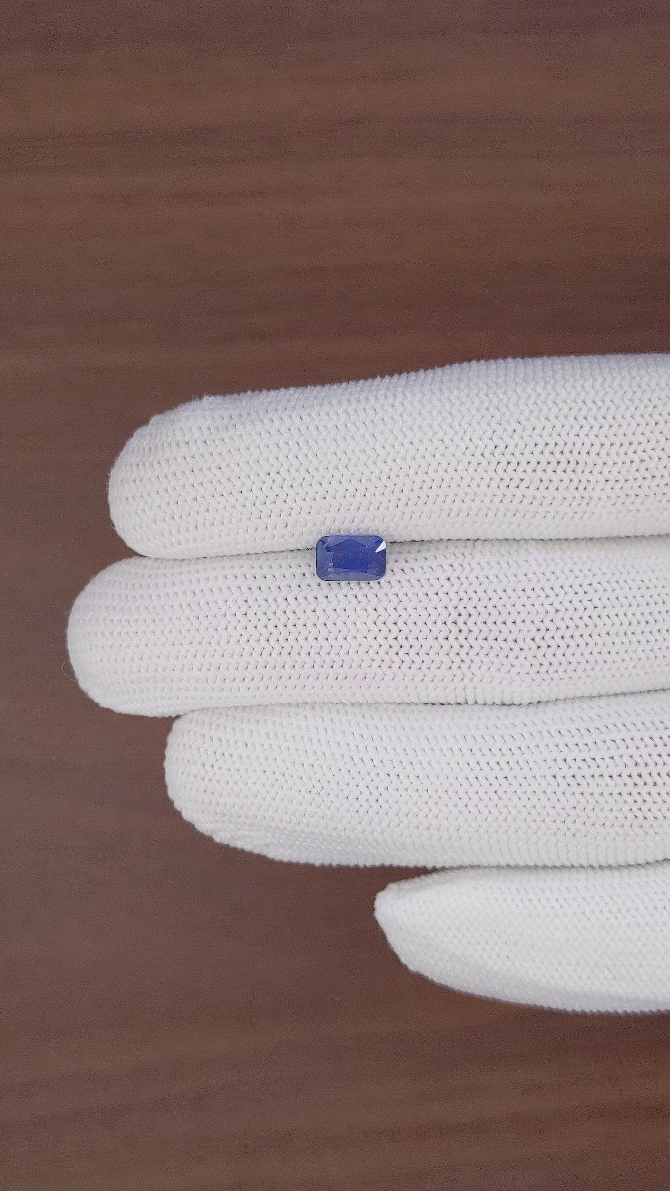 1.54 Ct. Blue Sapphire from Madagascar Size Video