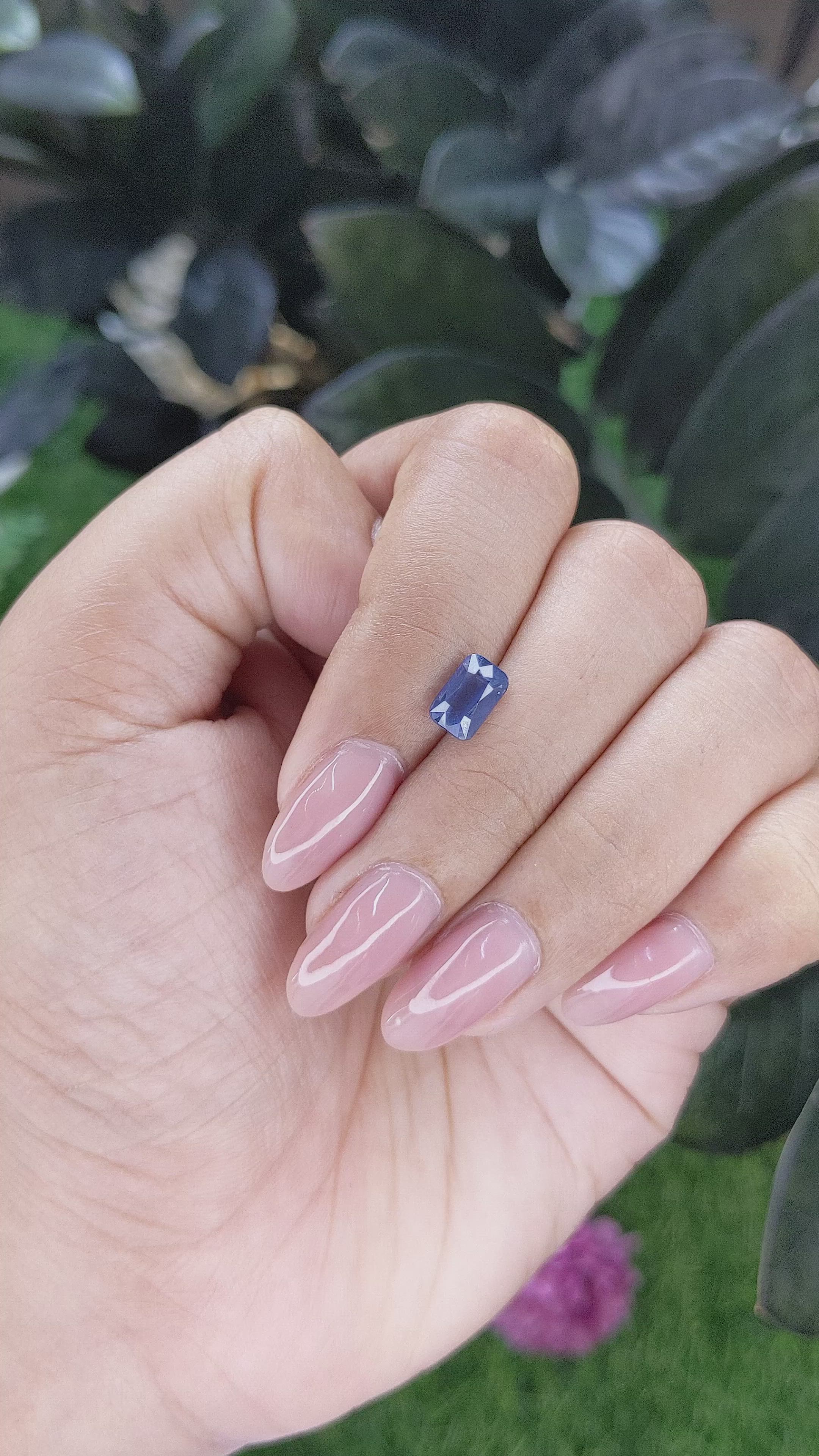 1.54 Ct. Blue Sapphire from Madagascar Size Video