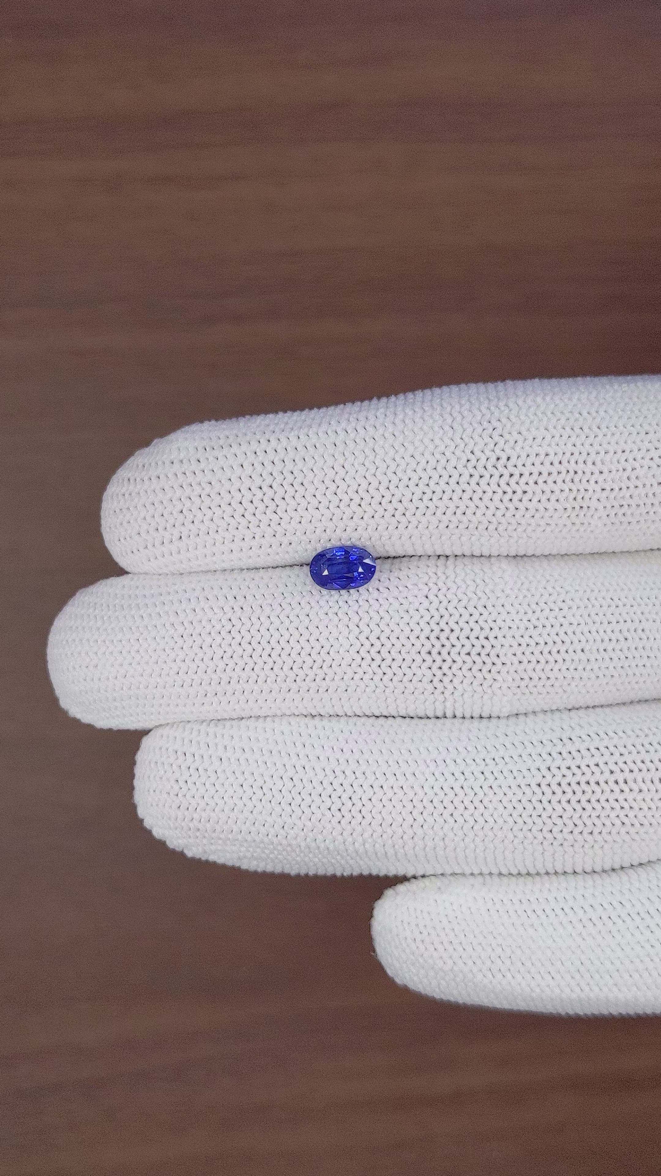 1.45 Ct. Blue Sapphire from Madagascar Size Video