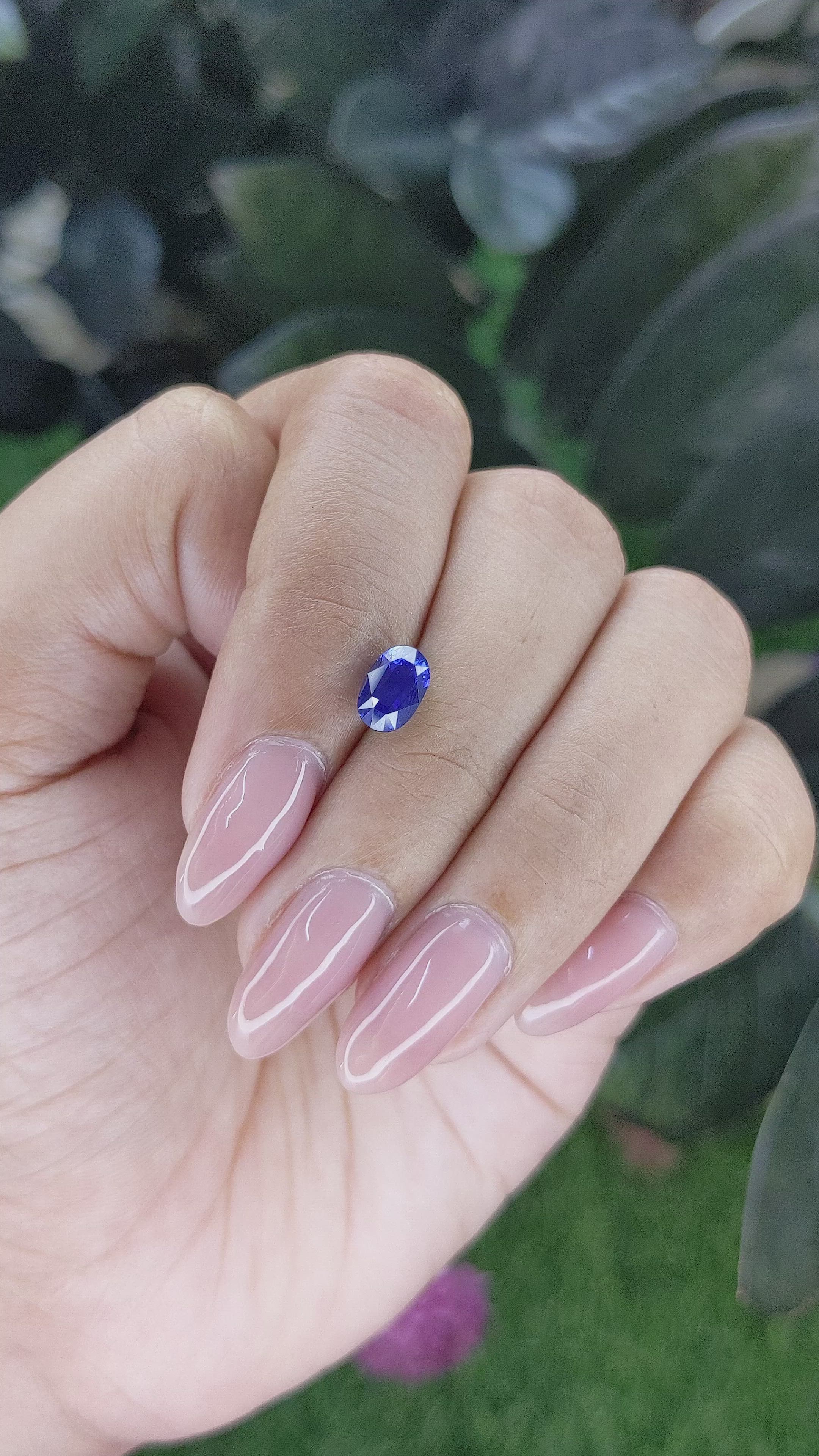 1.45 Ct. Blue Sapphire from Madagascar Size Video