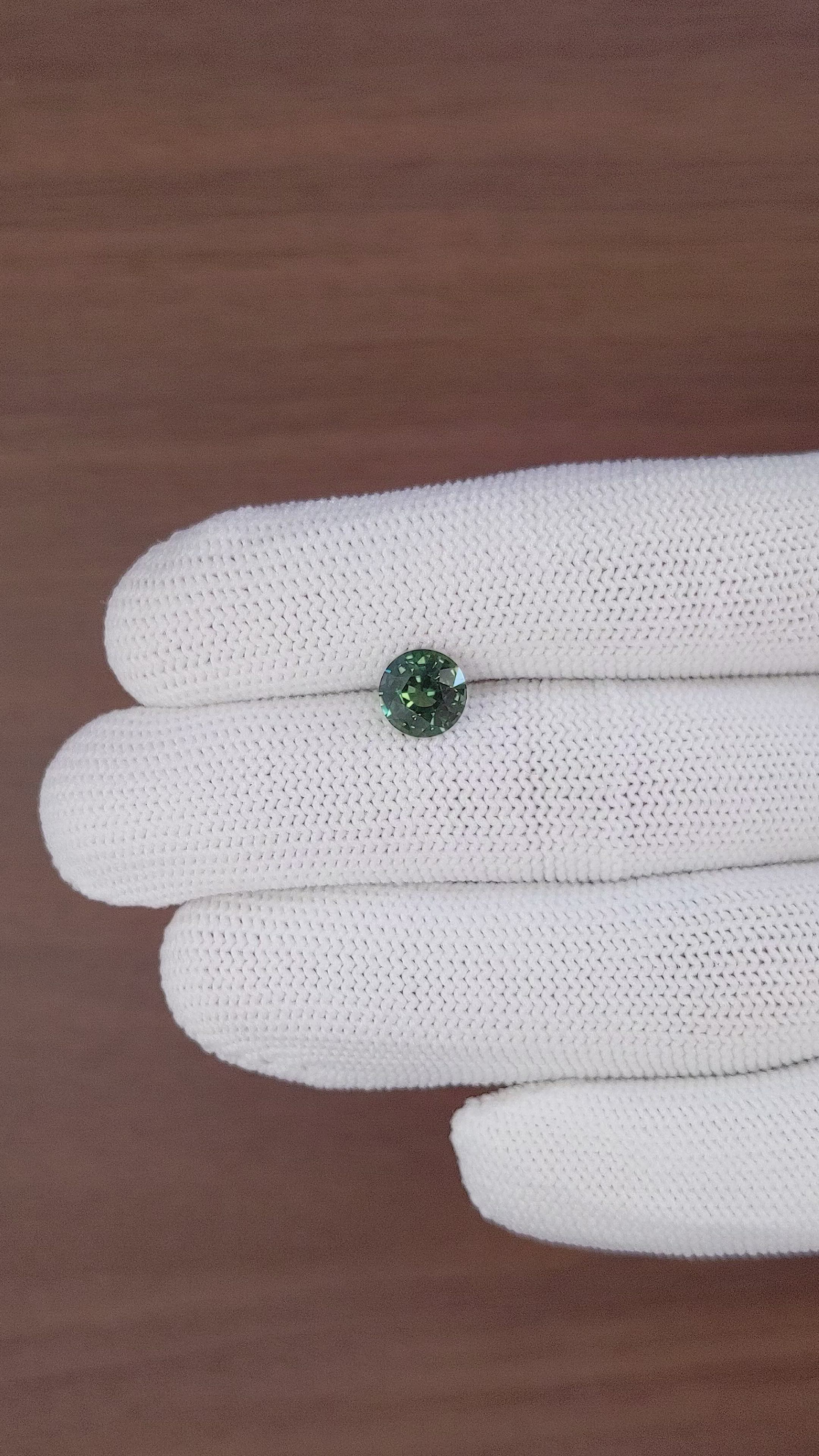 2.07 Ct. Bluish Green Sapphire from Tanzania Size Video