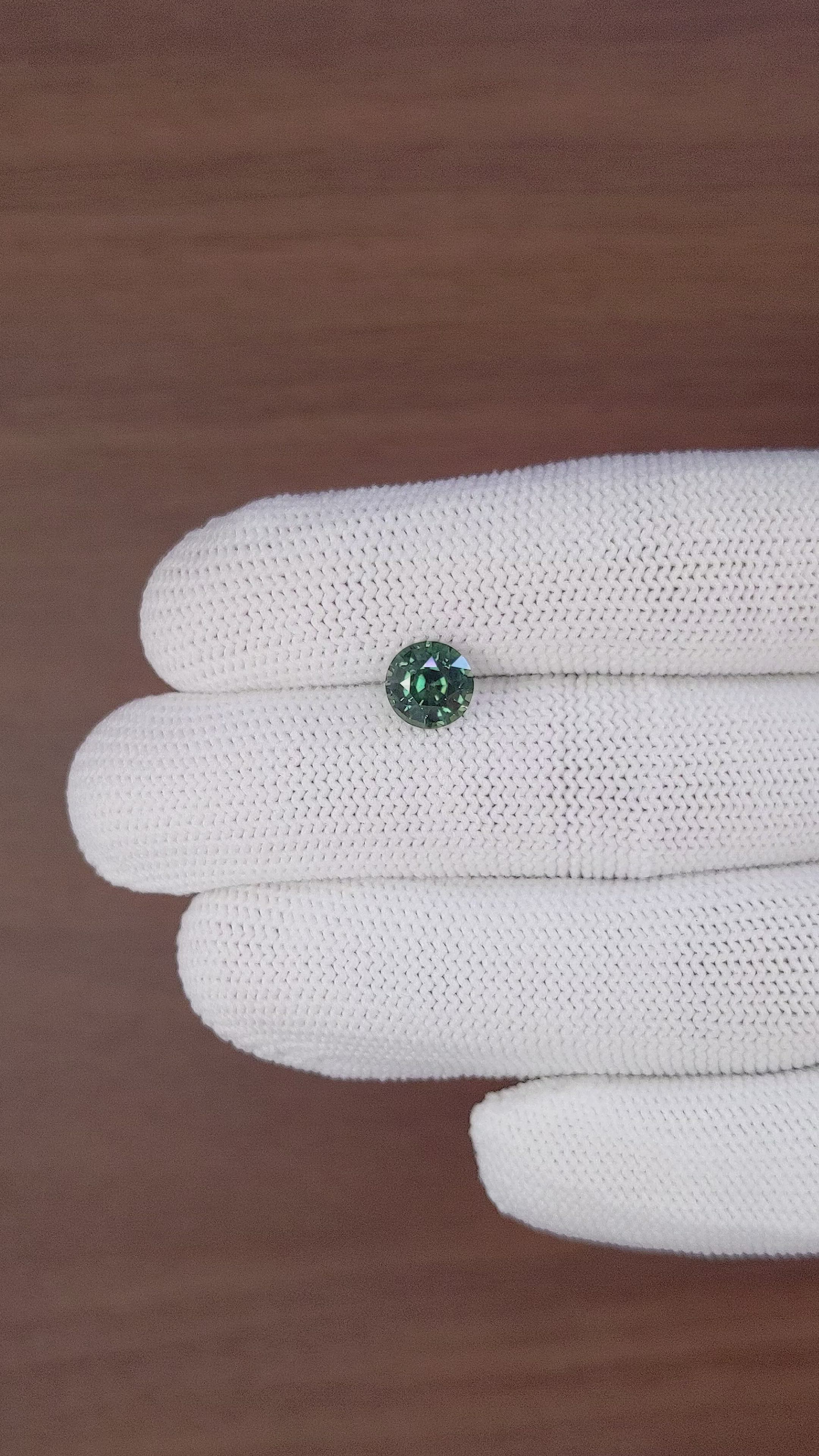2.16 Ct. Bluish Green Sapphire from Tanzania Size Video