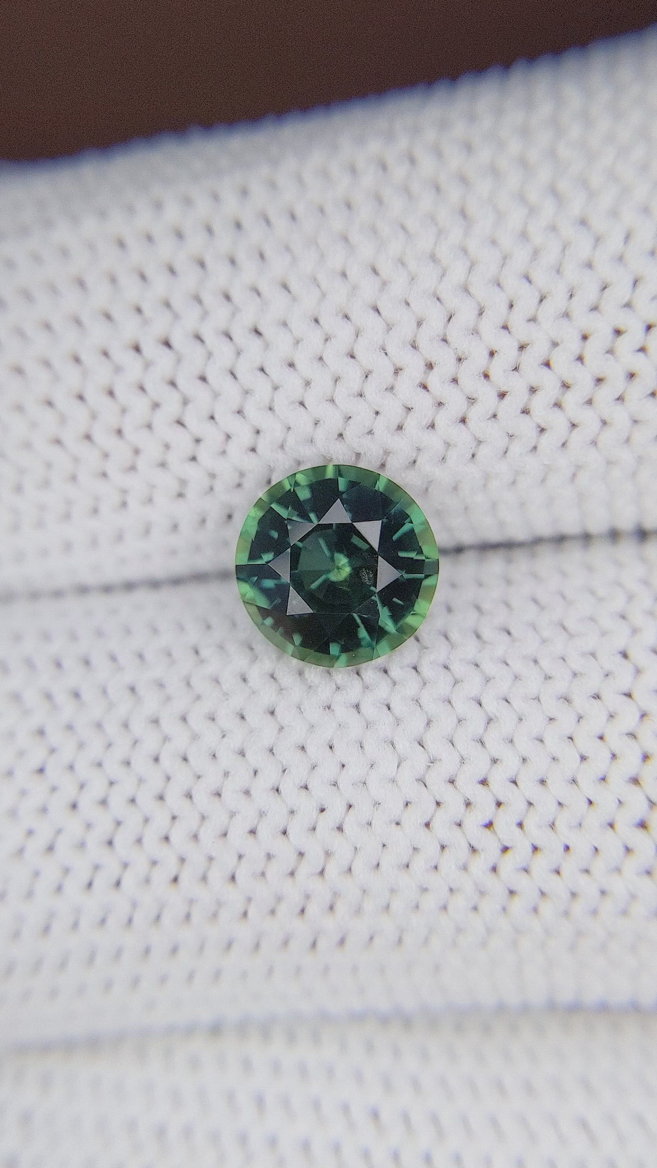 2.16 Ct. Bluish Green Sapphire from Tanzania Size Video