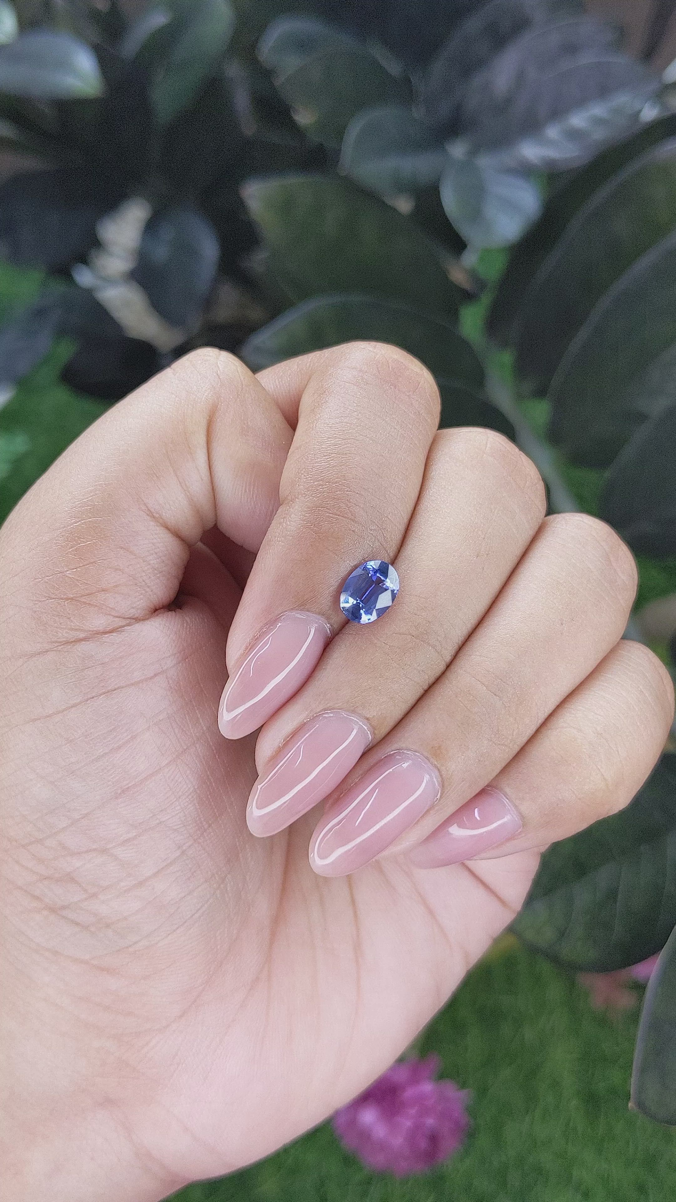 1.26 Ct. Blue Sapphire from Madagascar Size Video