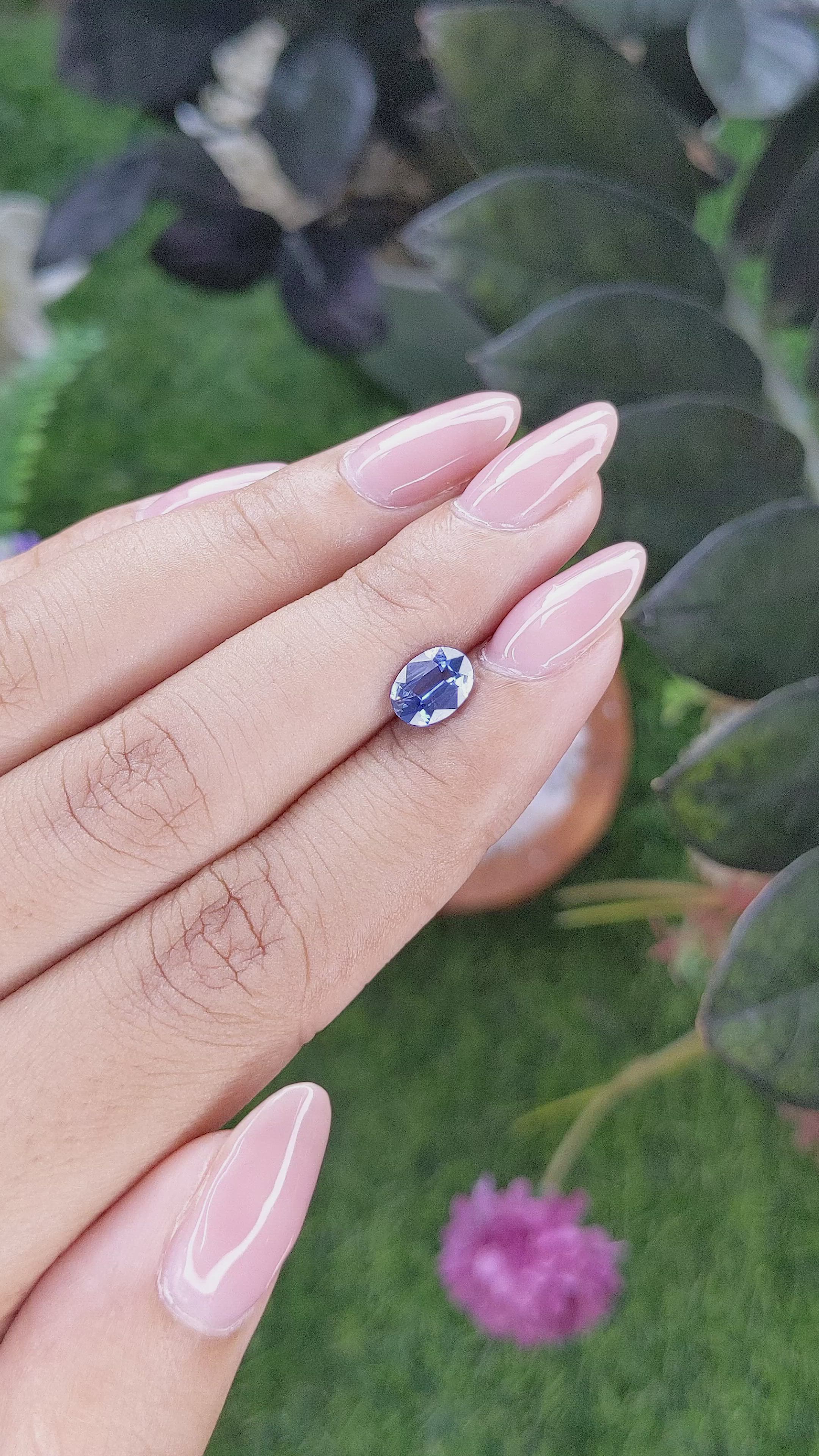 1.26 Ct. Blue Sapphire from Madagascar Size Video